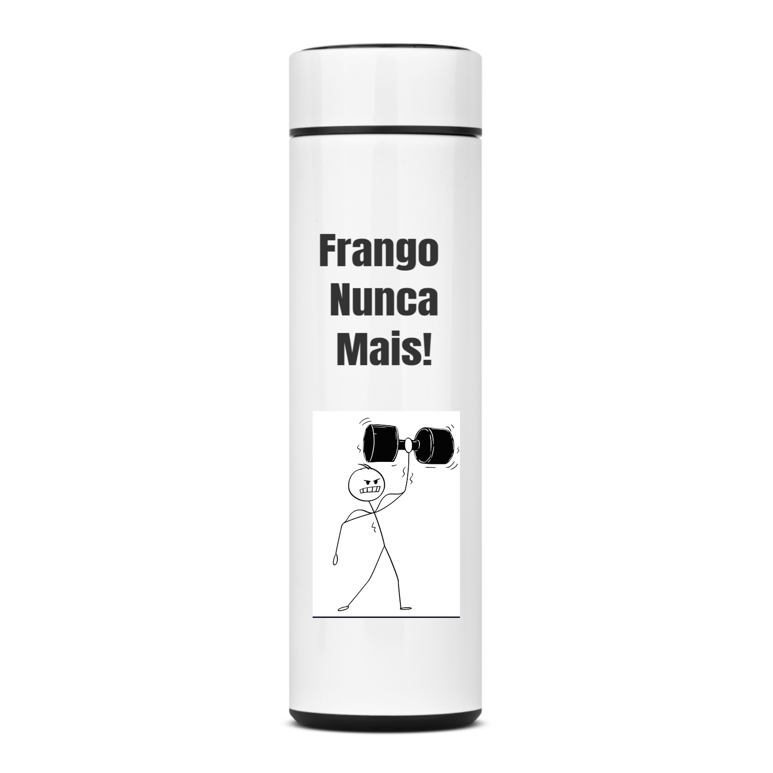 Garrafa: Frango, nunca mais!