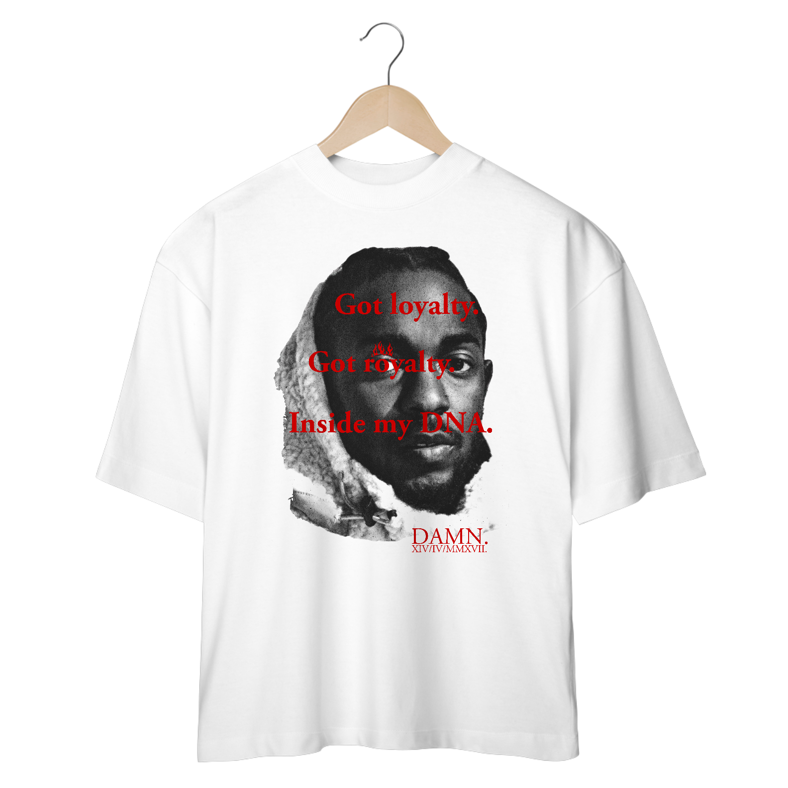 Camisa Oversized DNA Kendrick Lamar - D10000