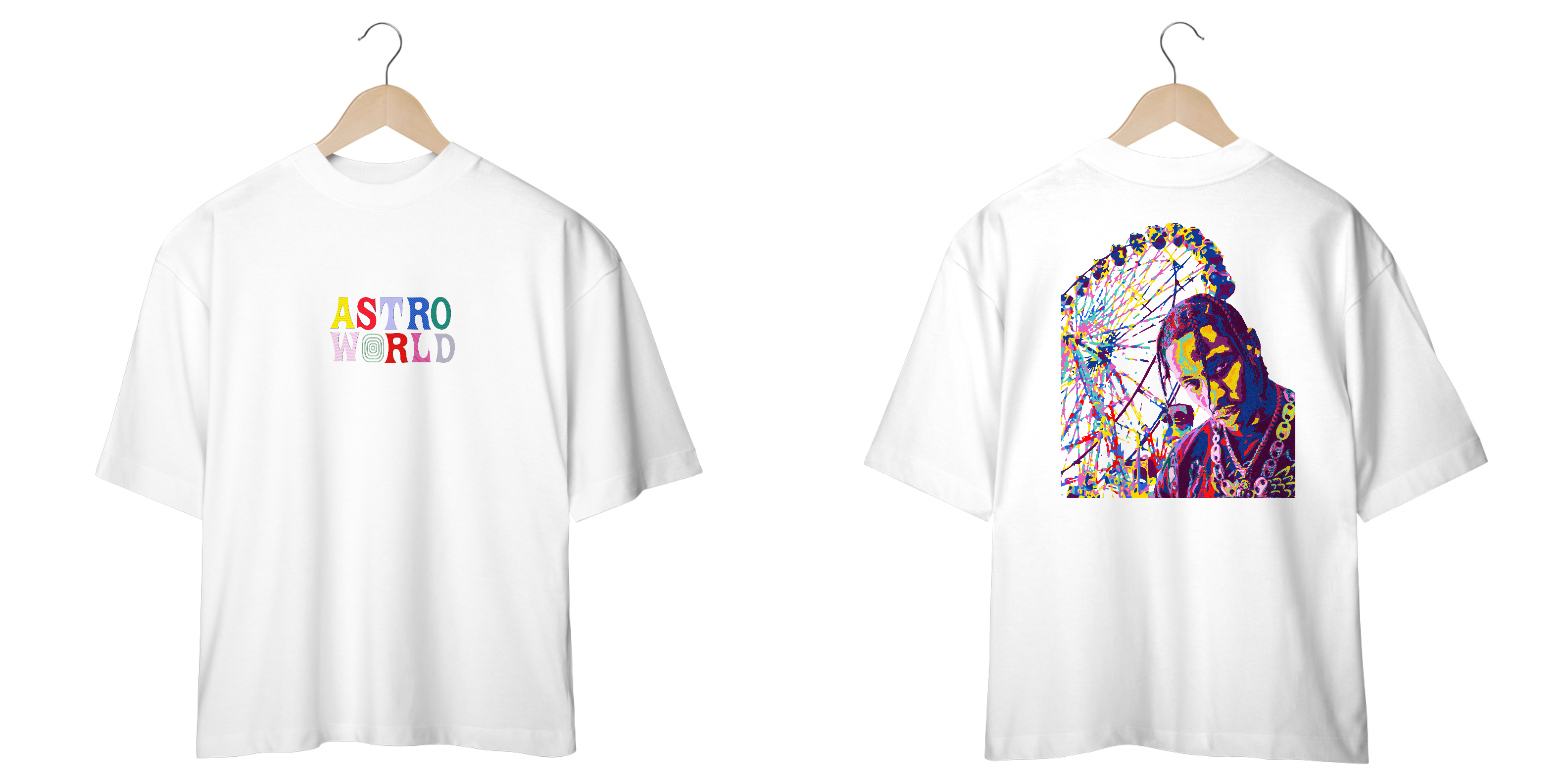 Nome do produto: Camisa Oversized ASTROWORLD - Travis Scott