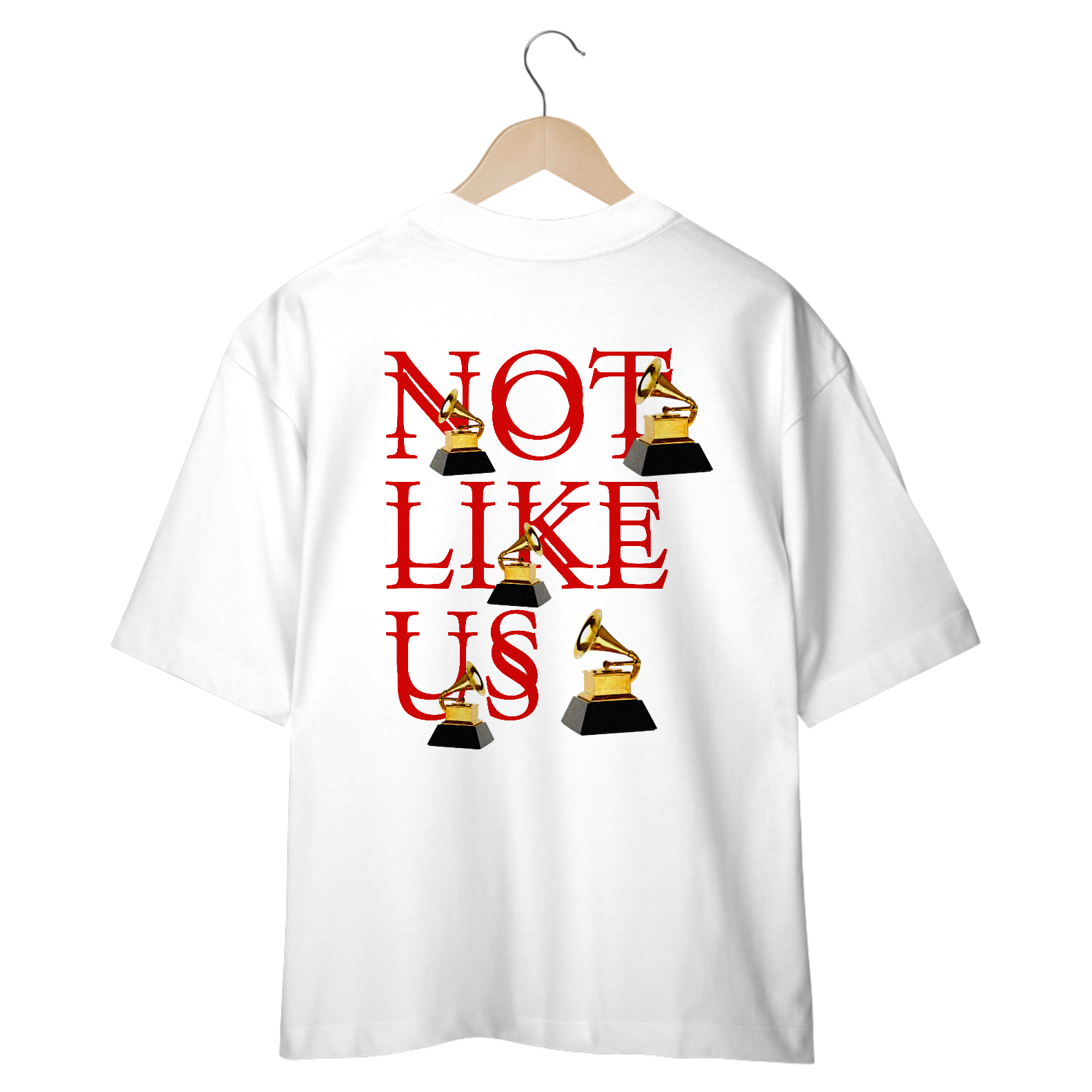 Nome do produto: Camisa Oversized NOT LIKE US - Kendrick Lamar D10000