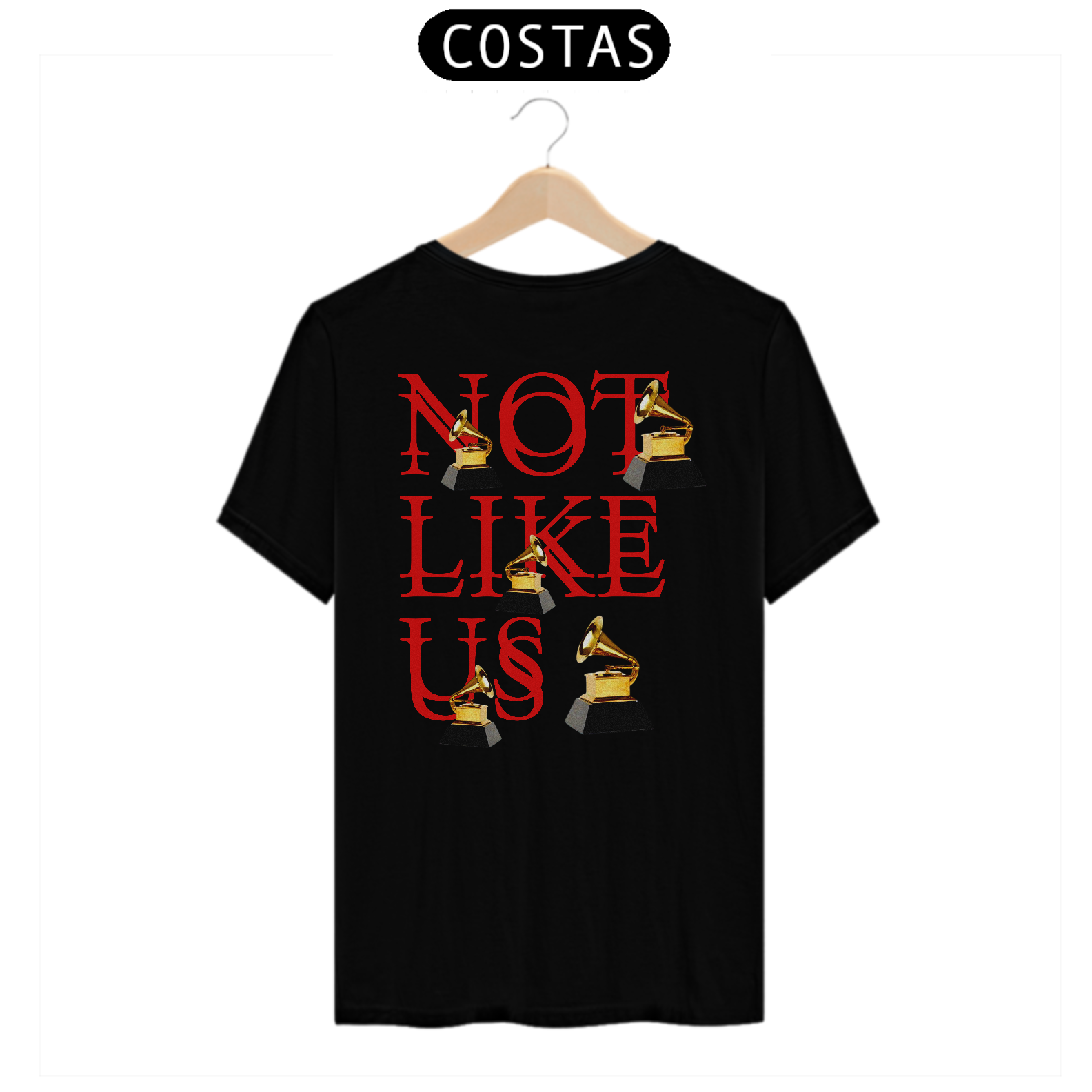 Camisa Básica Not Like Us Kendrick Lamar - D10000