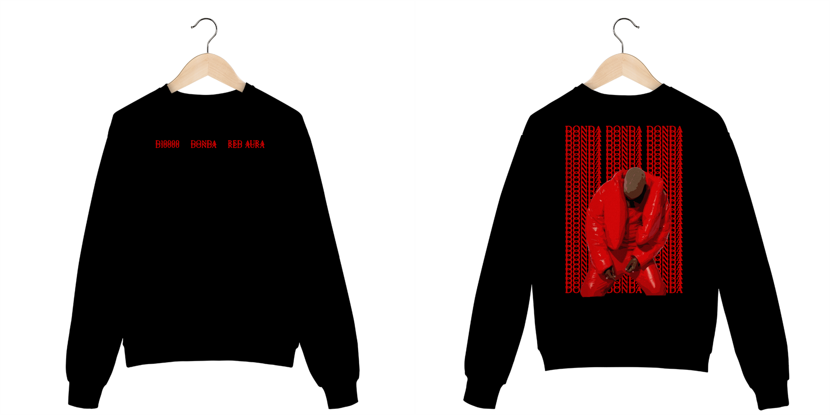 Moletom Donda Red Aura - D10000 Concept