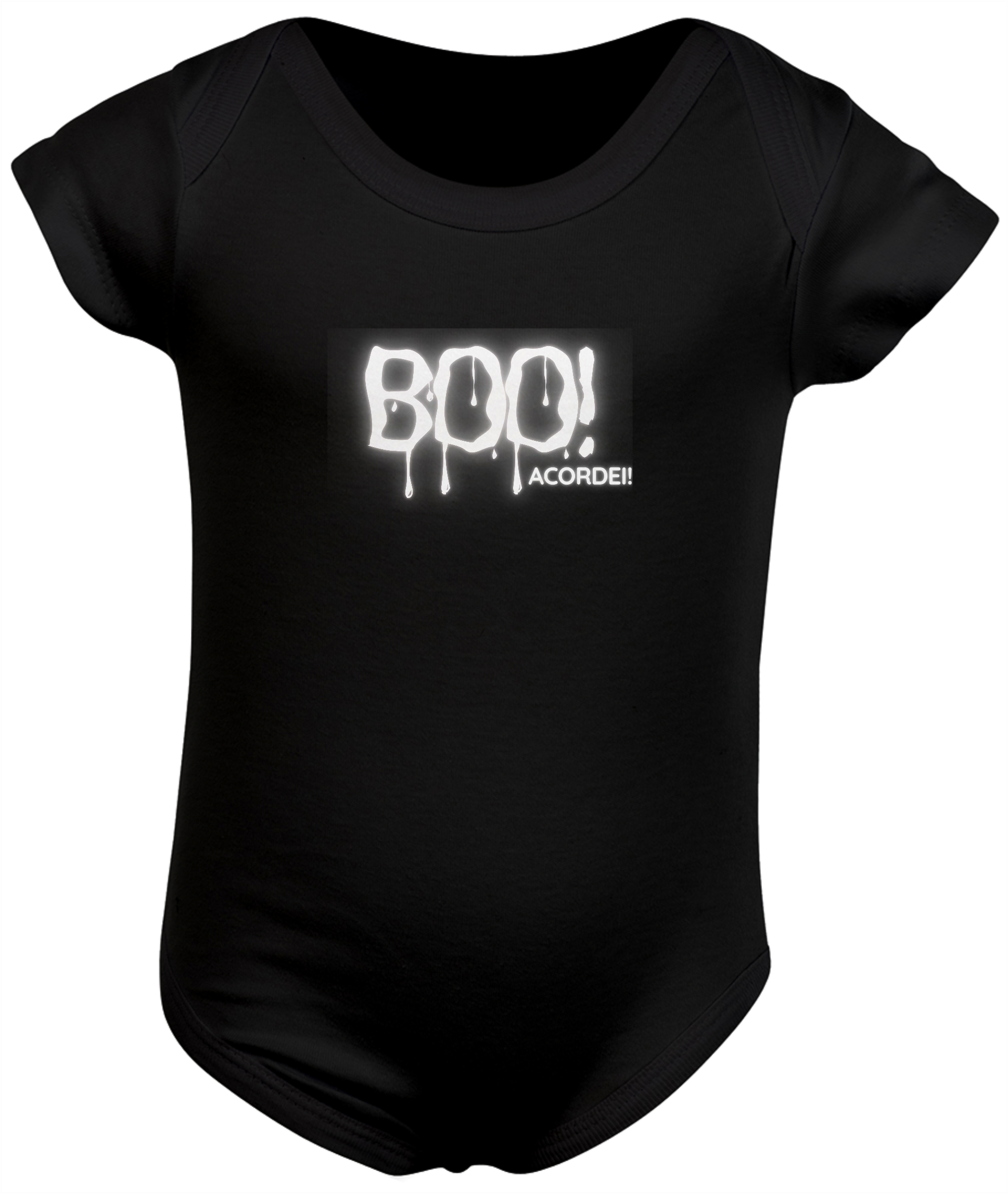 Camisa infantil BOO preta