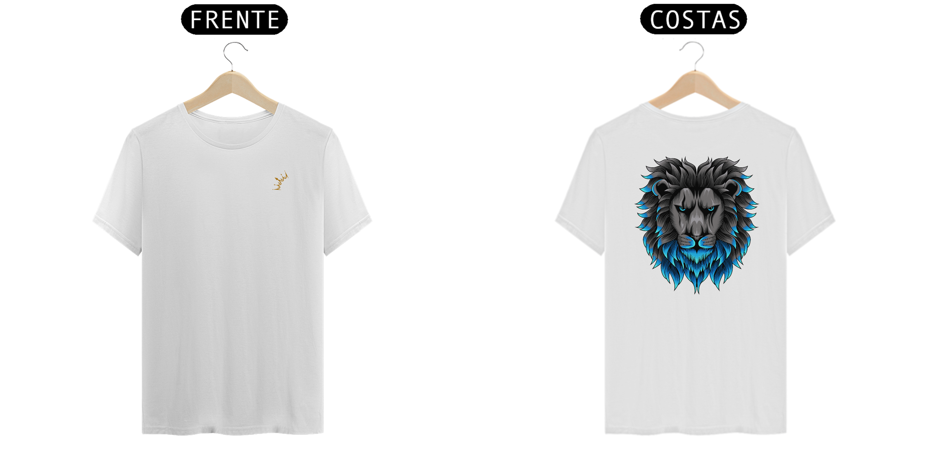 Camisa minimalista King com leão