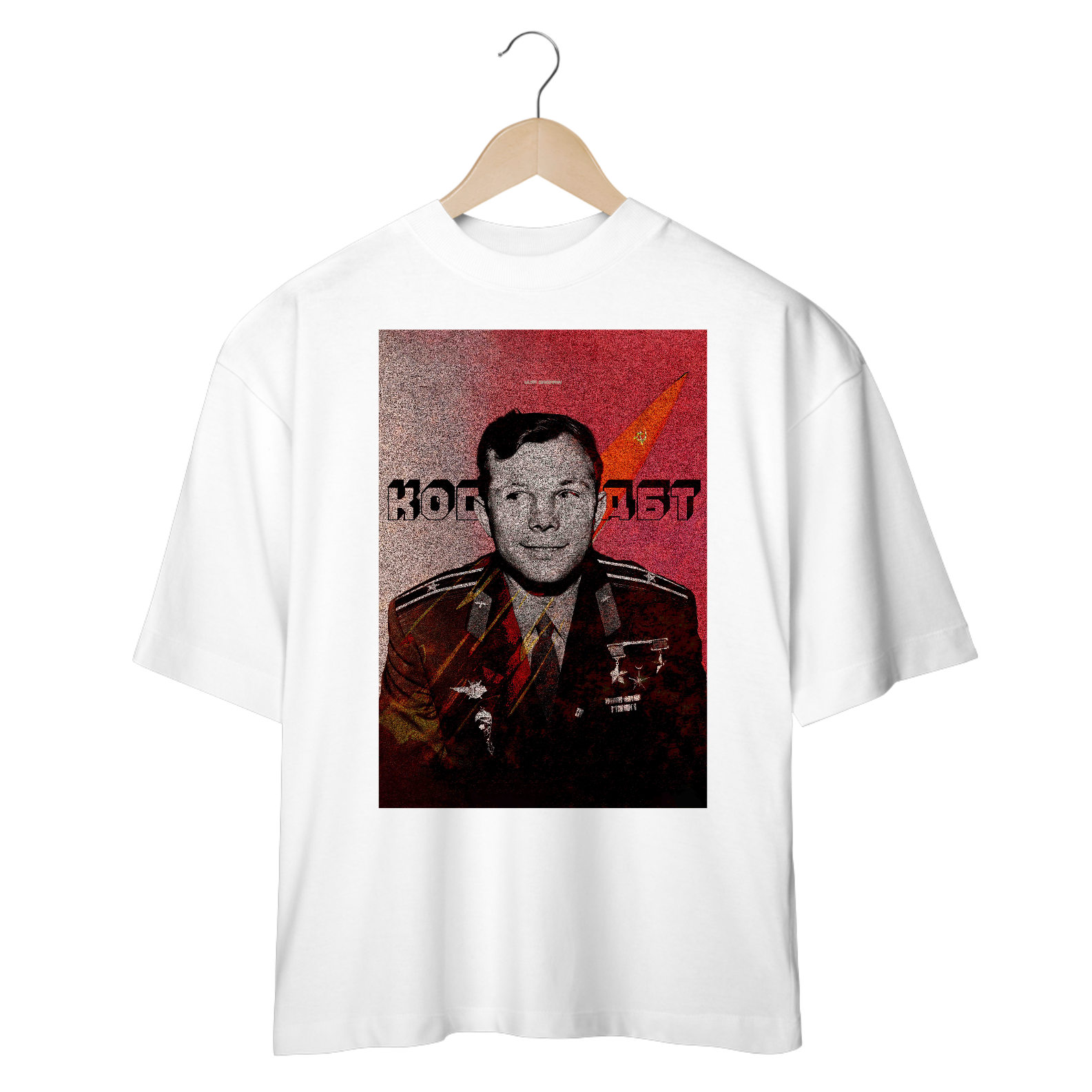 Camiseta Oversized Yuri Gagarin URSS
