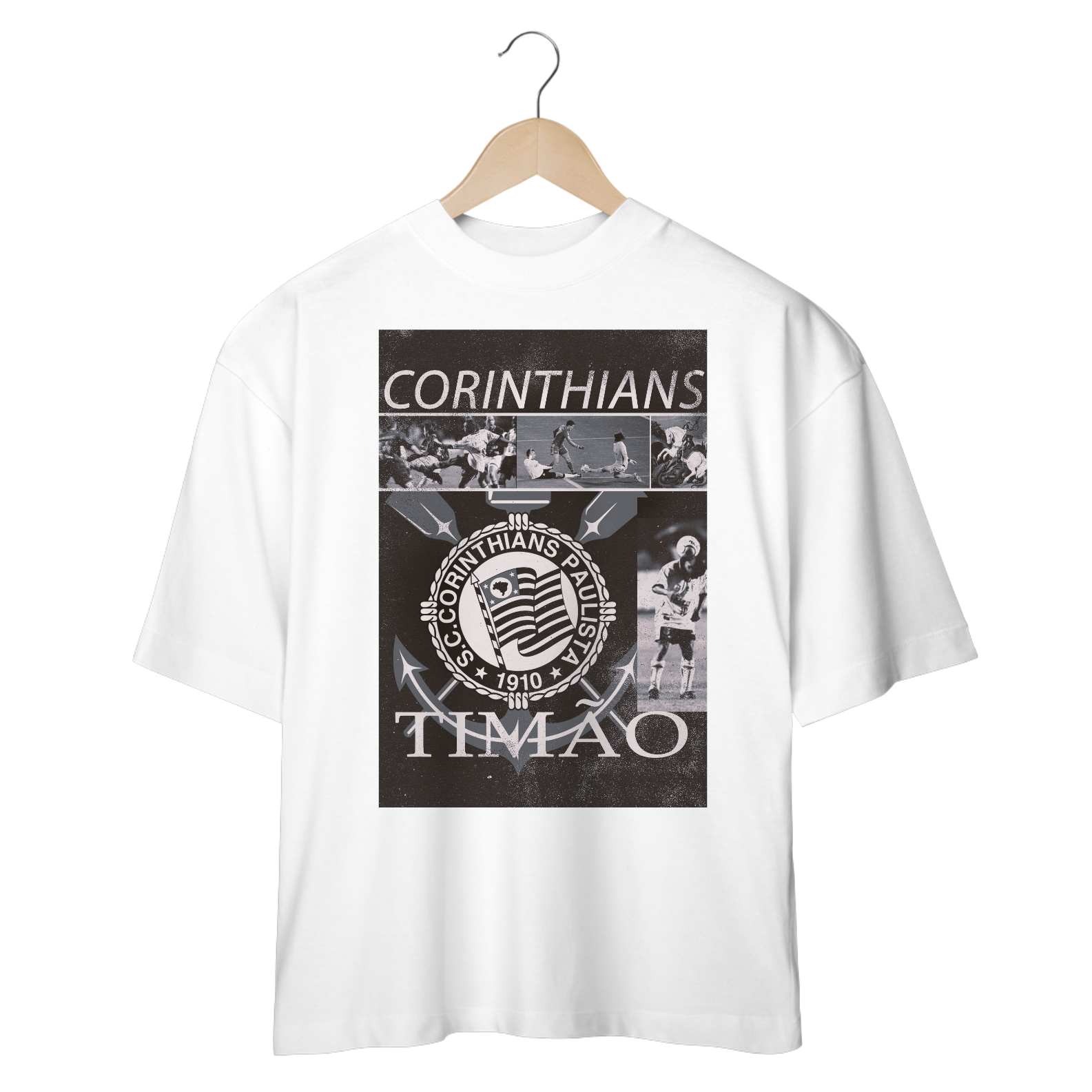 Camiseta Oversized Corinthians