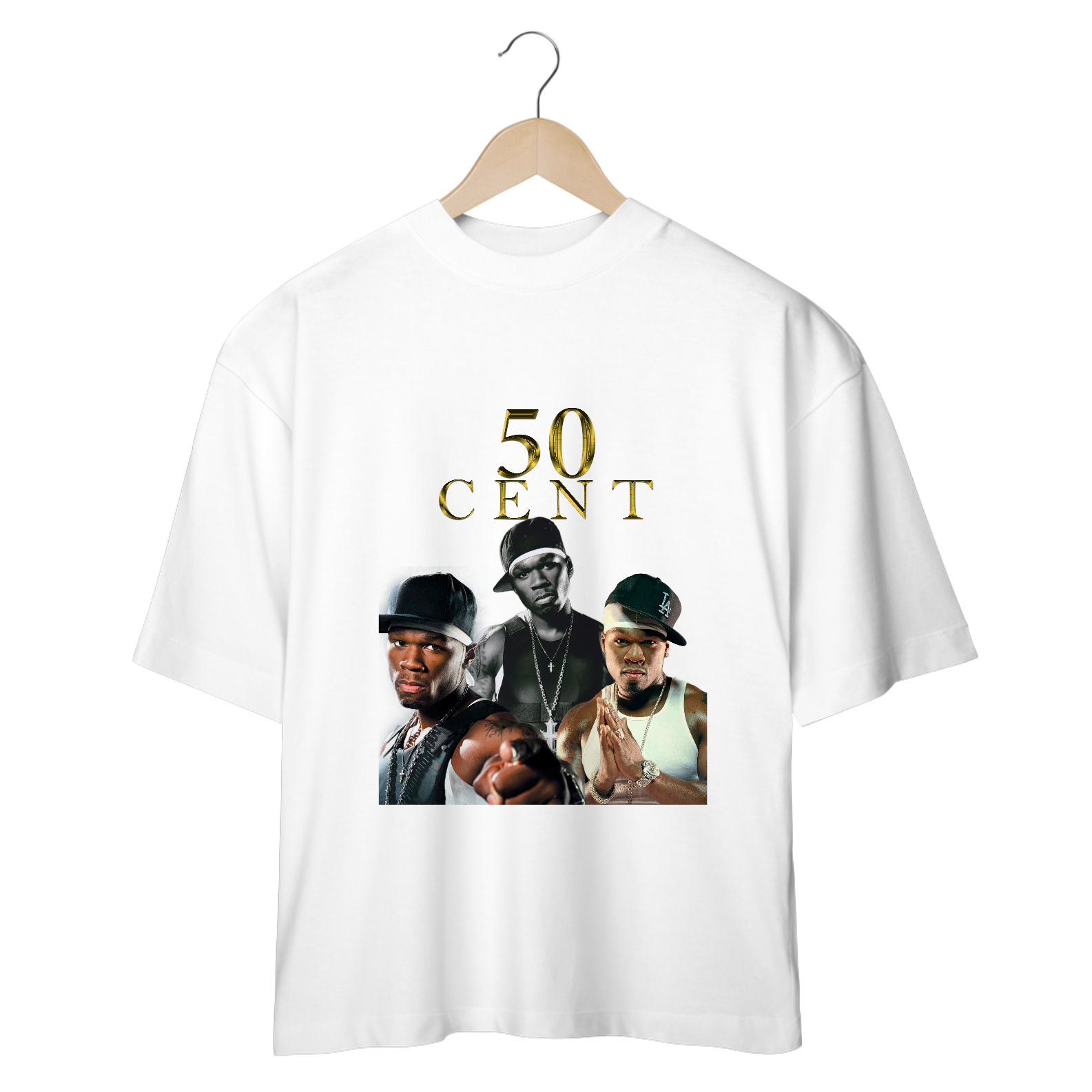 Camiseta Oversized 50 Cent