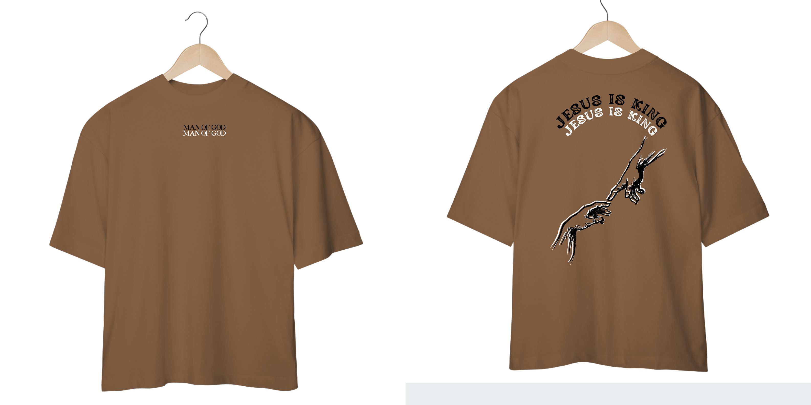 Camisa oversized Cristã Man of God