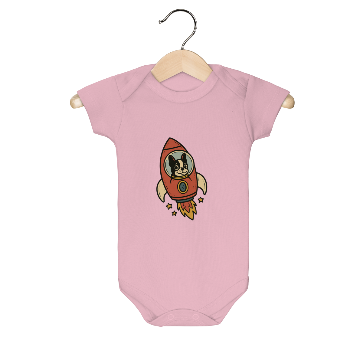 Body Infantil - Foguete de Estrelinhas