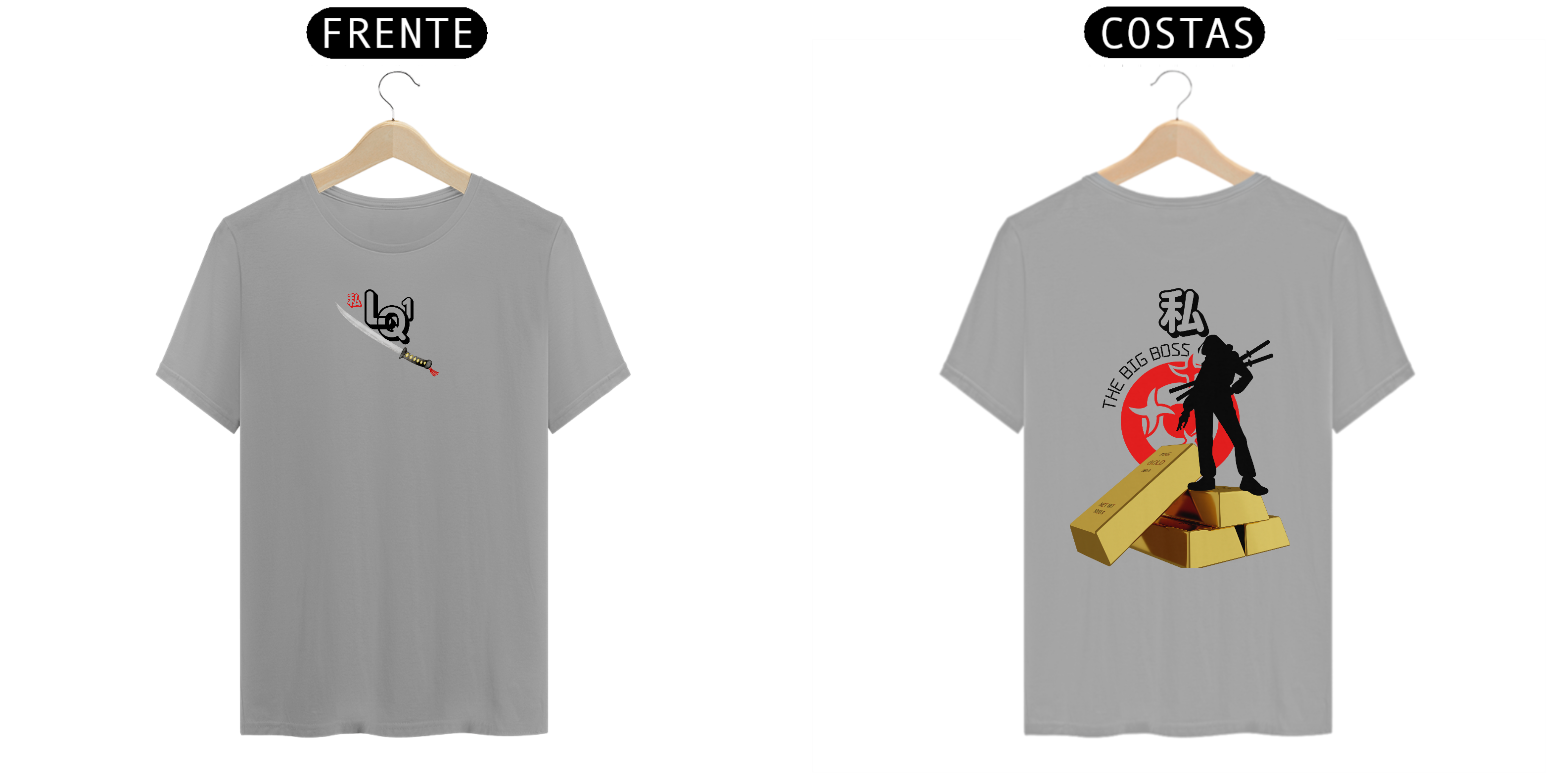 T-shirt eu sou big boss gold