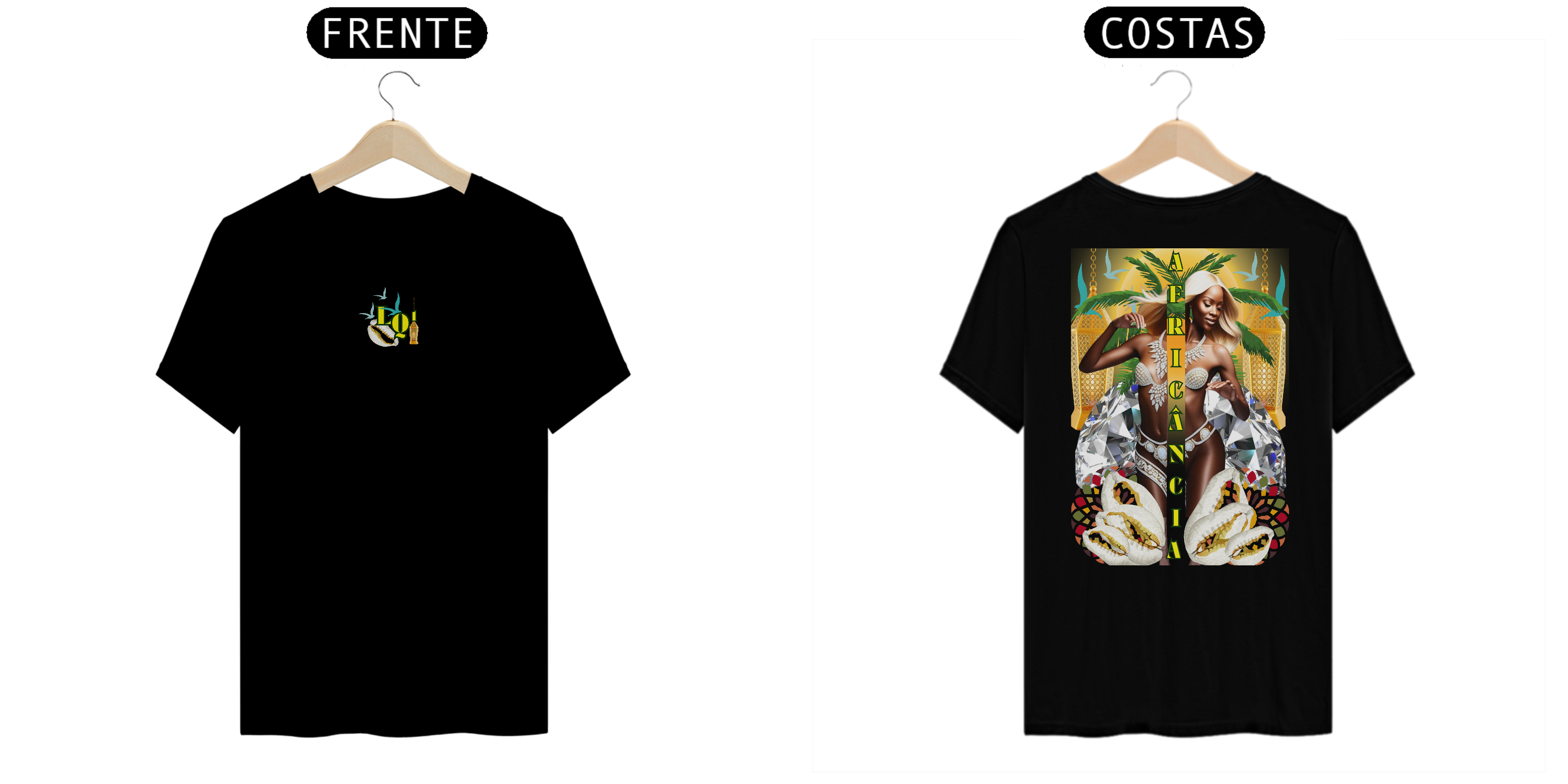 t-shirt Africancia buzio