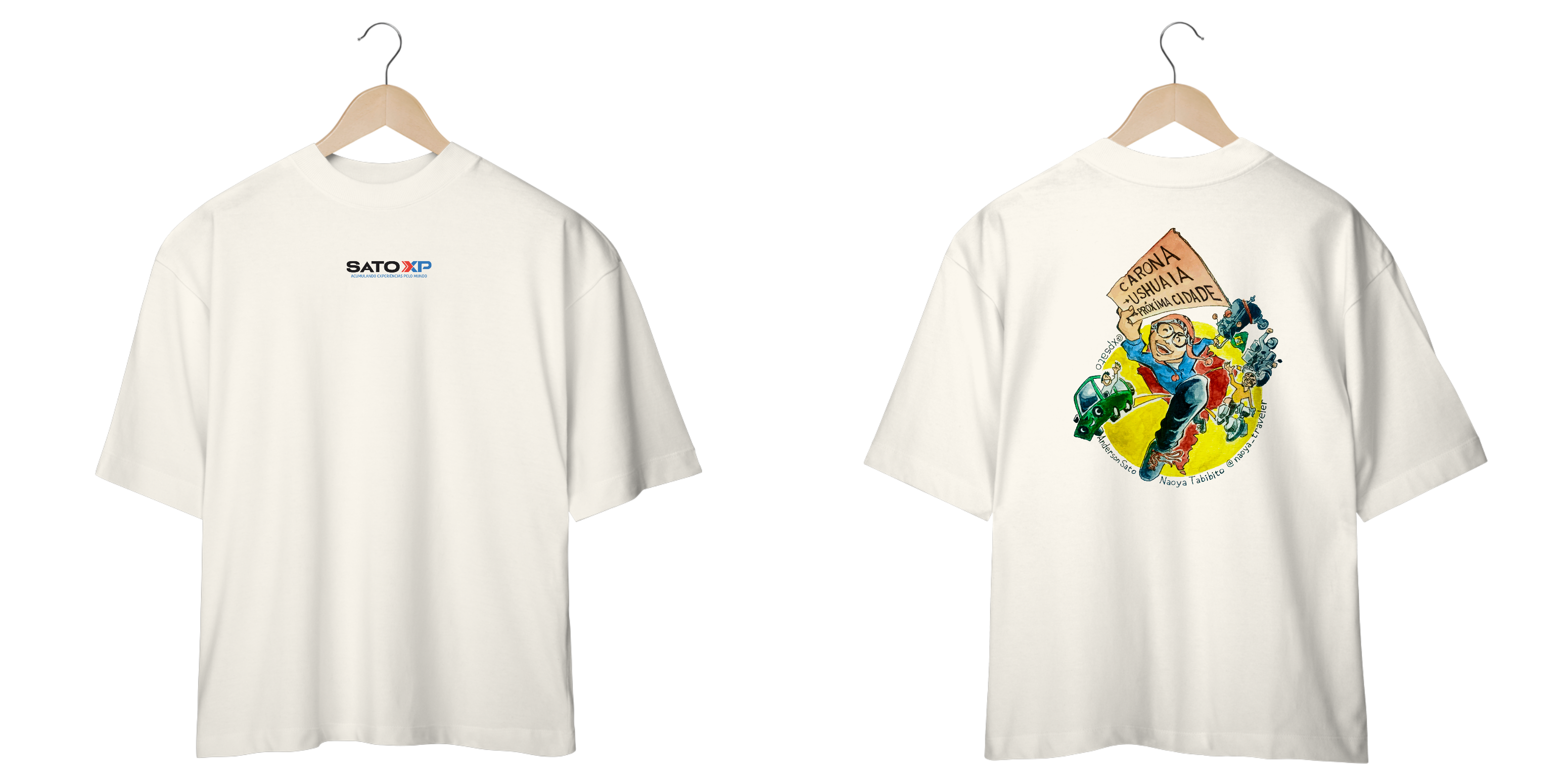 SatoXP x Naoya – Carona Ushuaia - Camiseta Oversized