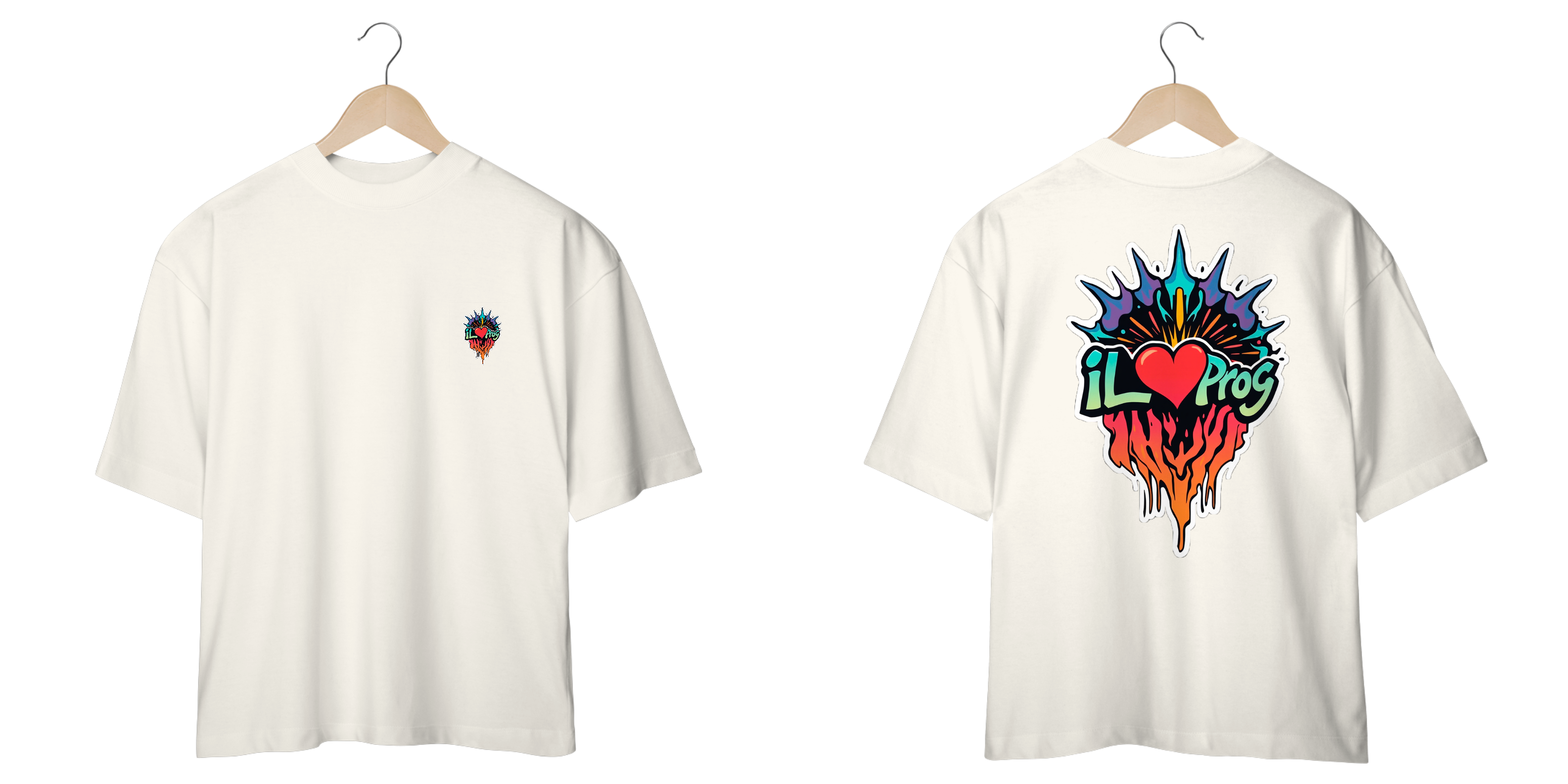 Camiseta Rave Psytrance Oversized – IloveProg, Streetwear Premium