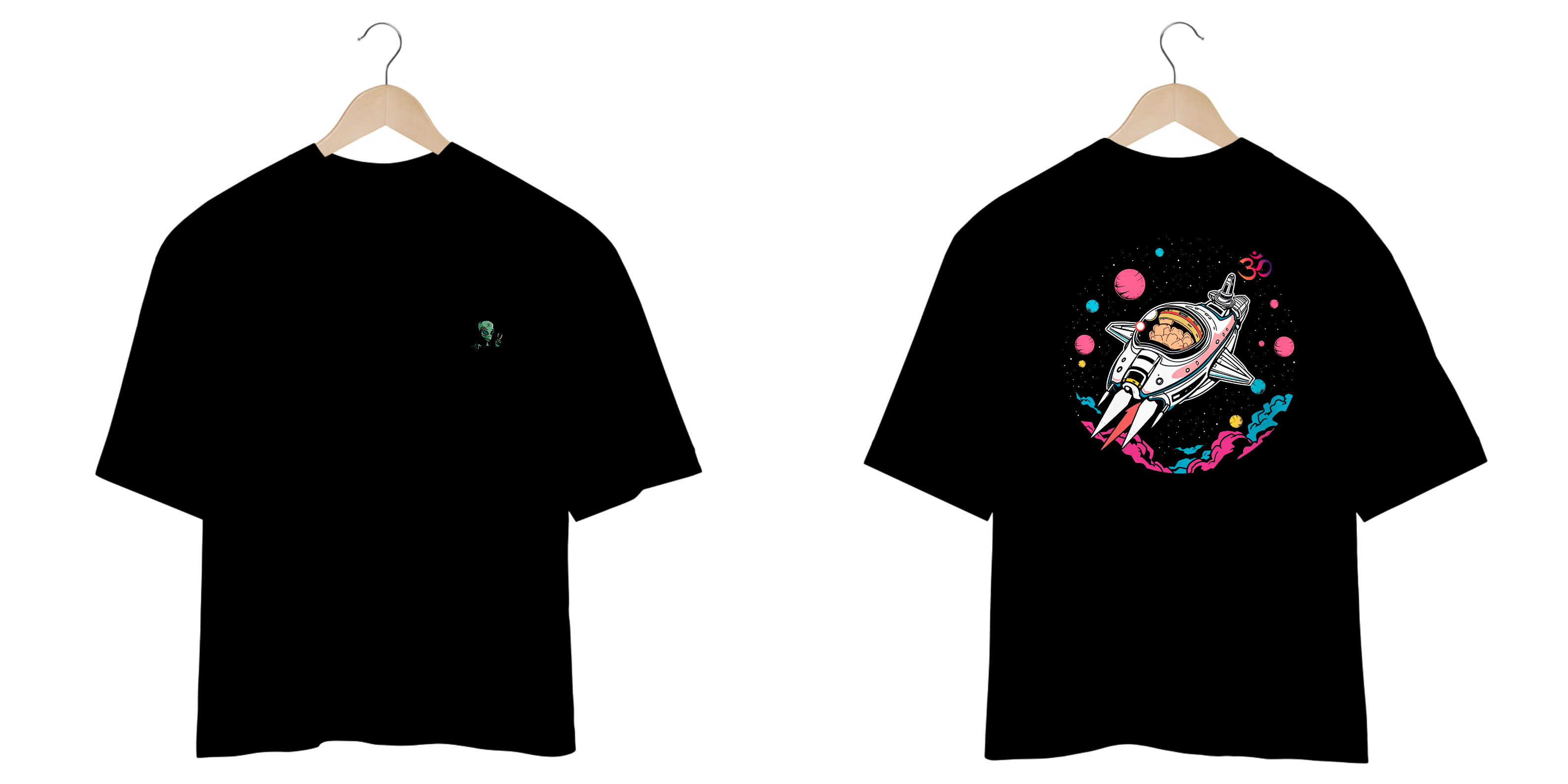 Camisa Oversized Premium Unissex E.T Streetwear Rave Psytrance