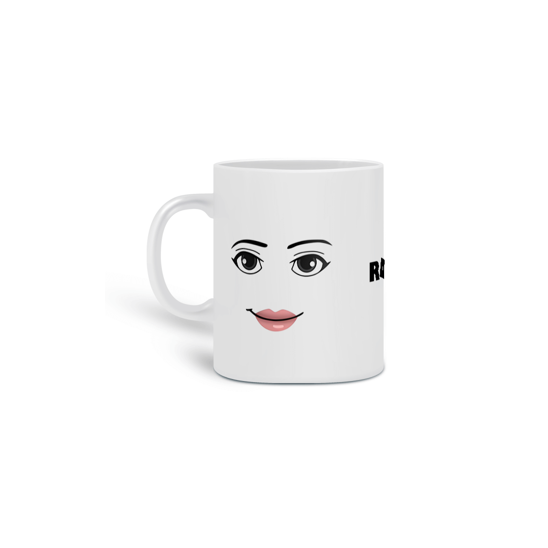 Nome do produto: Caneca Rosto Feminino Roblox