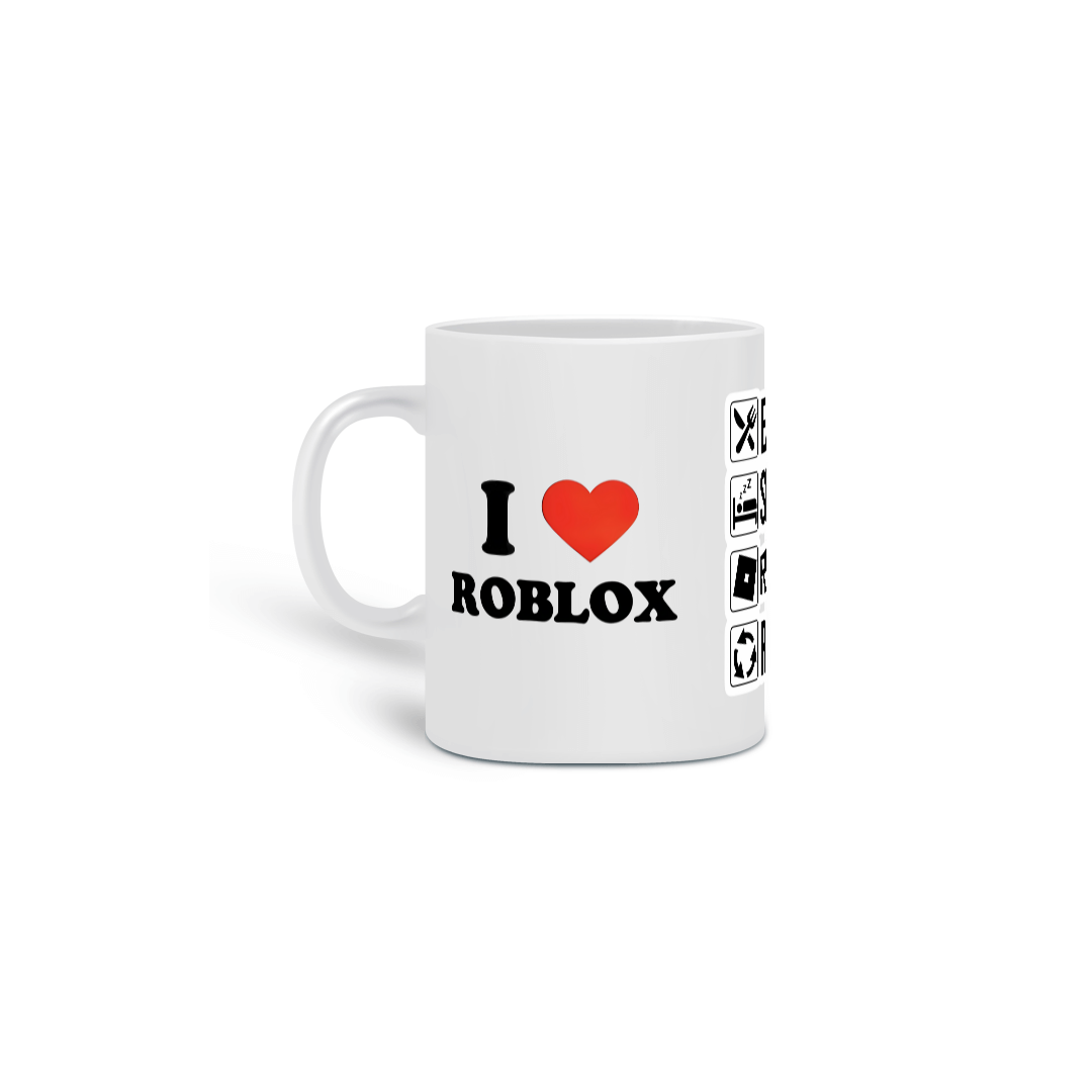 Caneca I love Roblox
