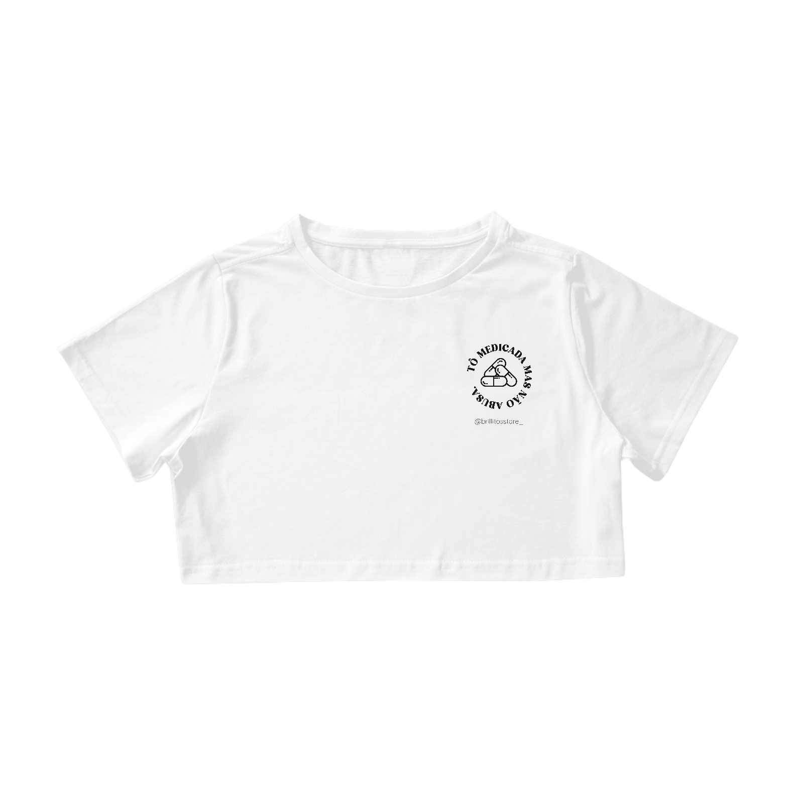Cropped - BRANCO - Medicada
