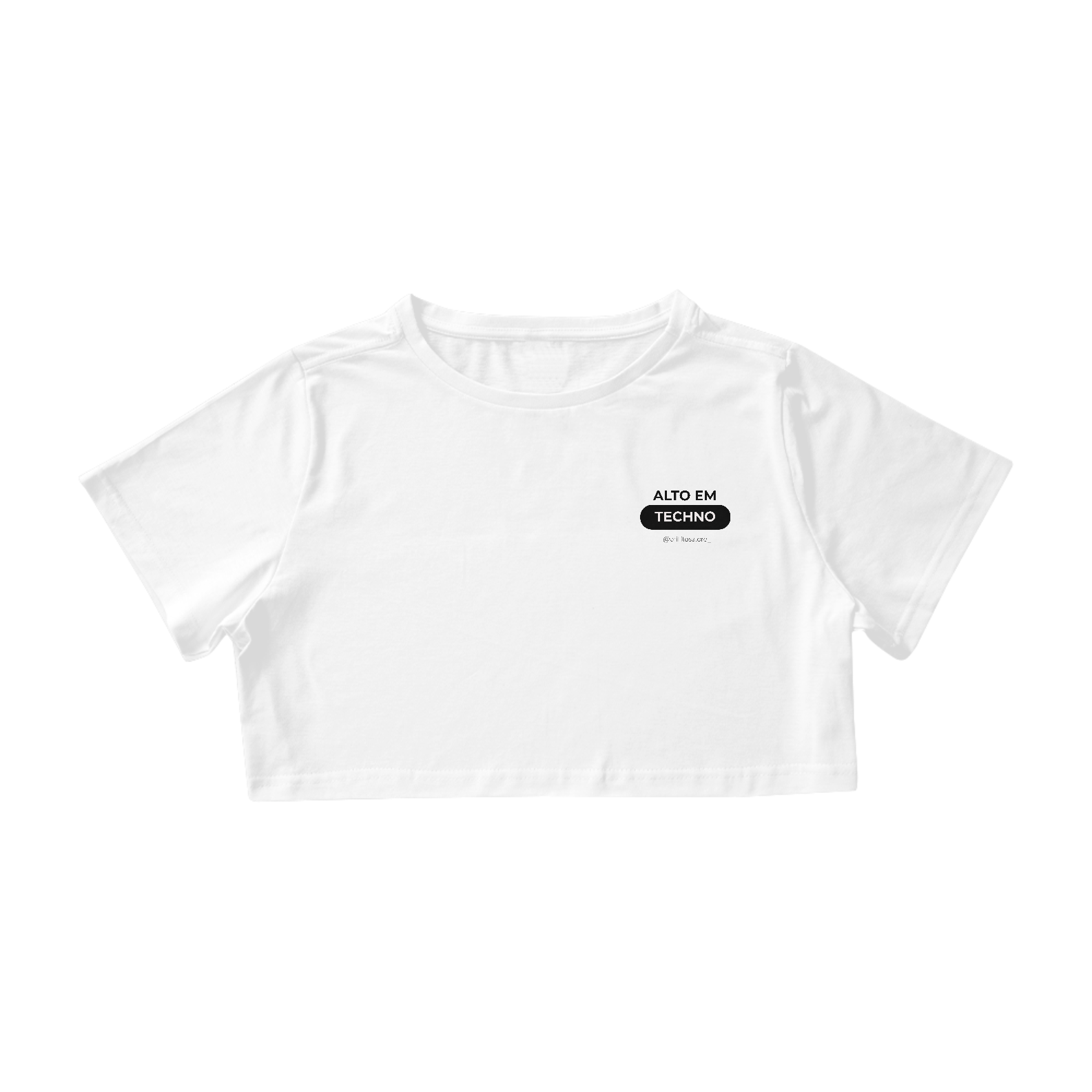 Cropped - BRANCO - Alto em techno
