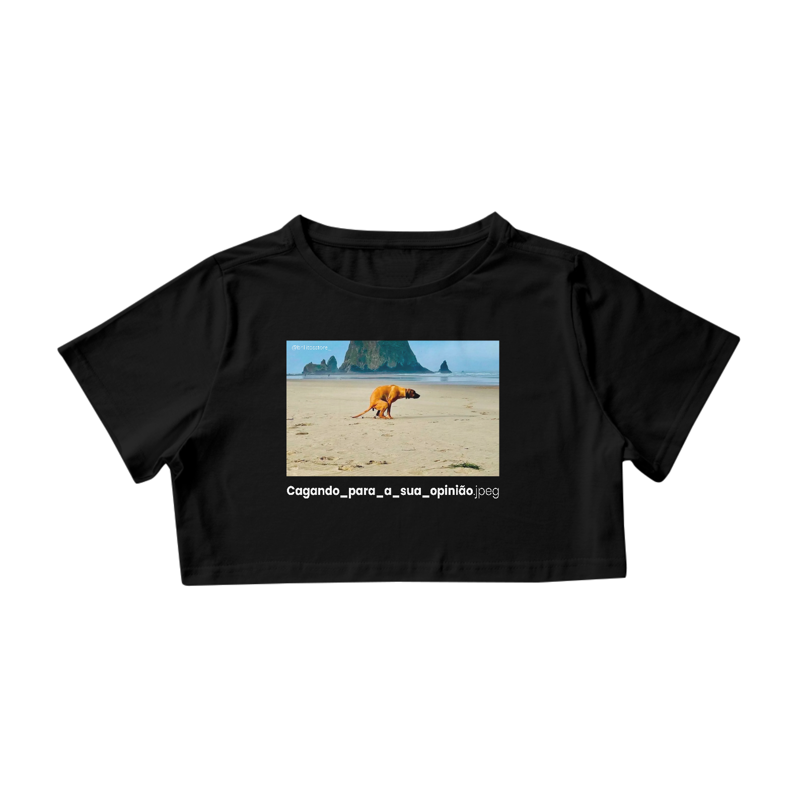 Cropped - PRETO - Cagando para a sua opinião