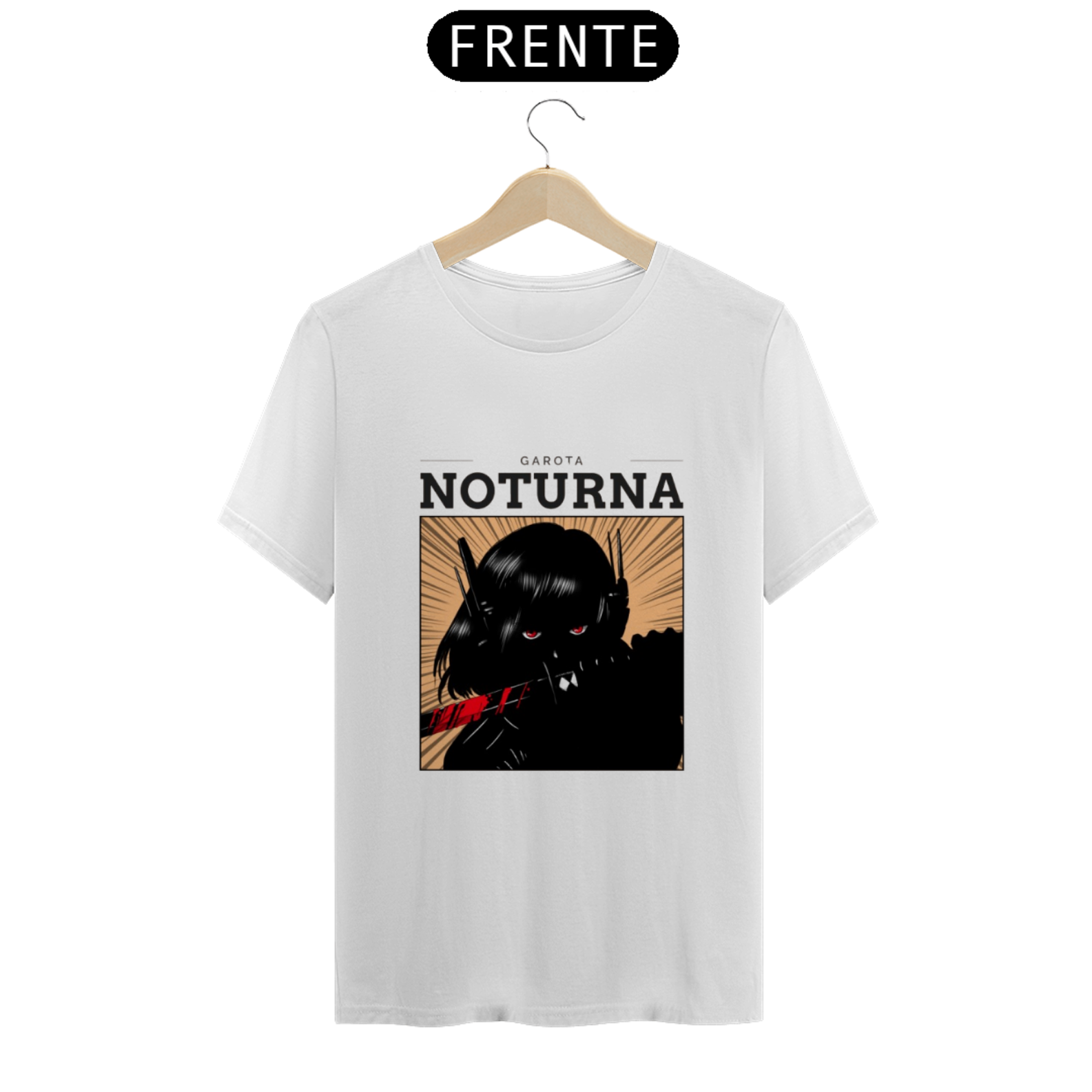 Camisa de anime garota noturna