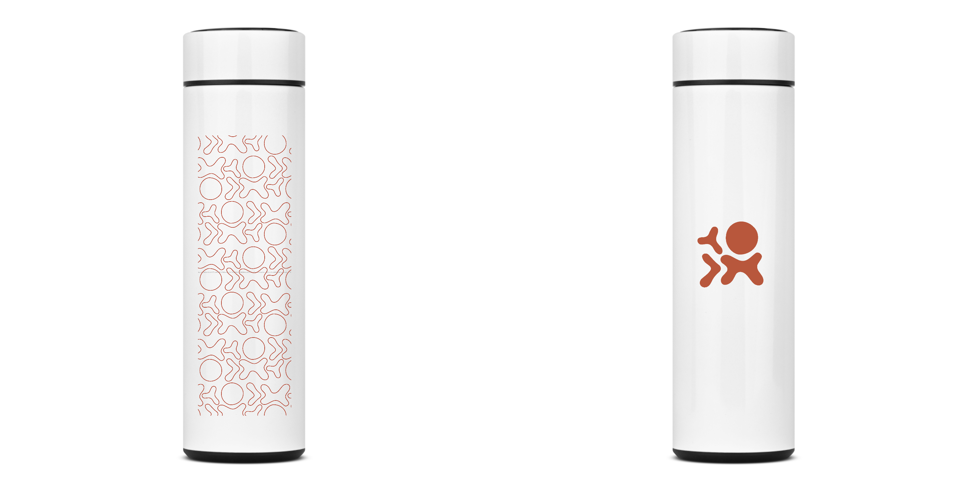 Garrafa Grafismo Marrom