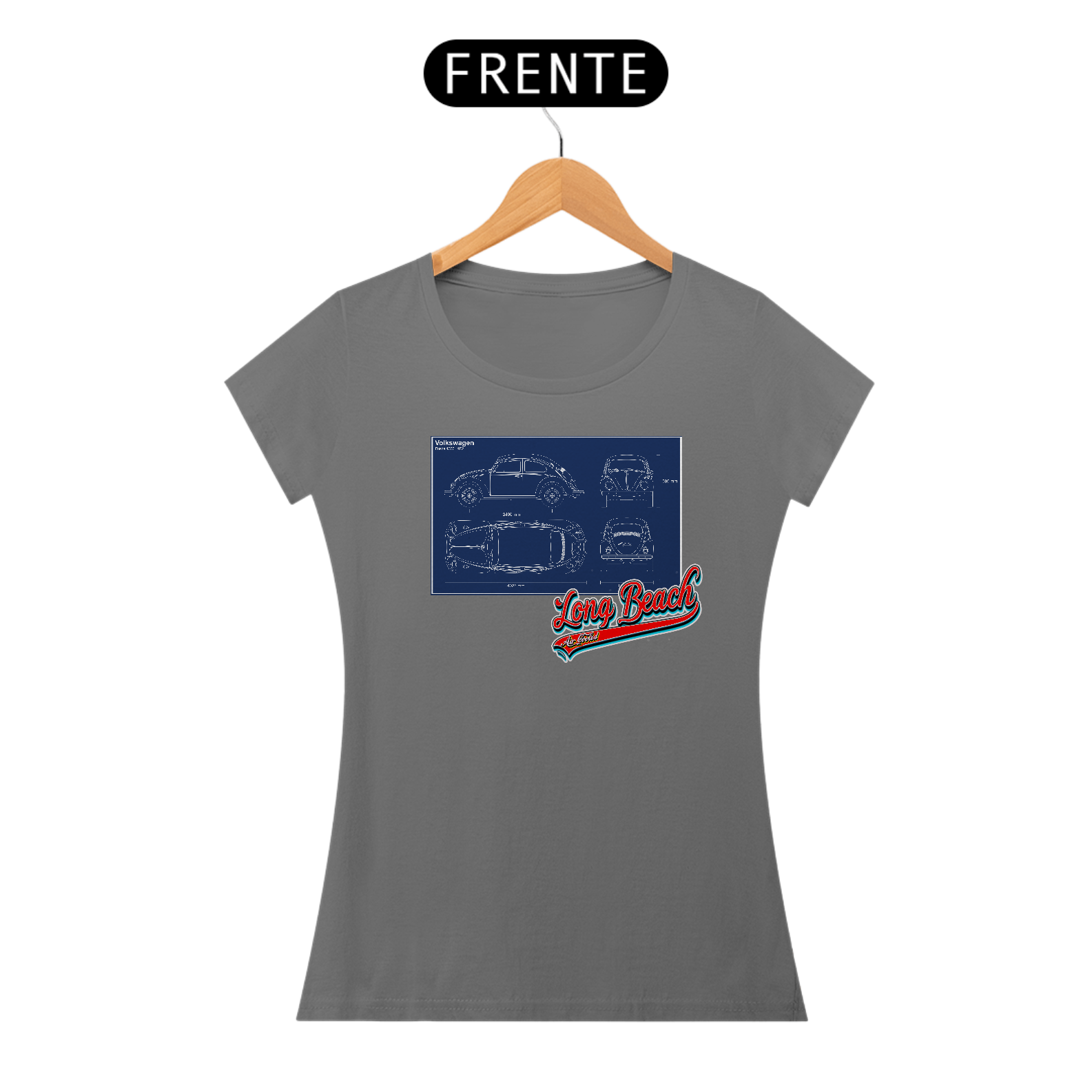 Camiseta Long Beach Formas Fusca