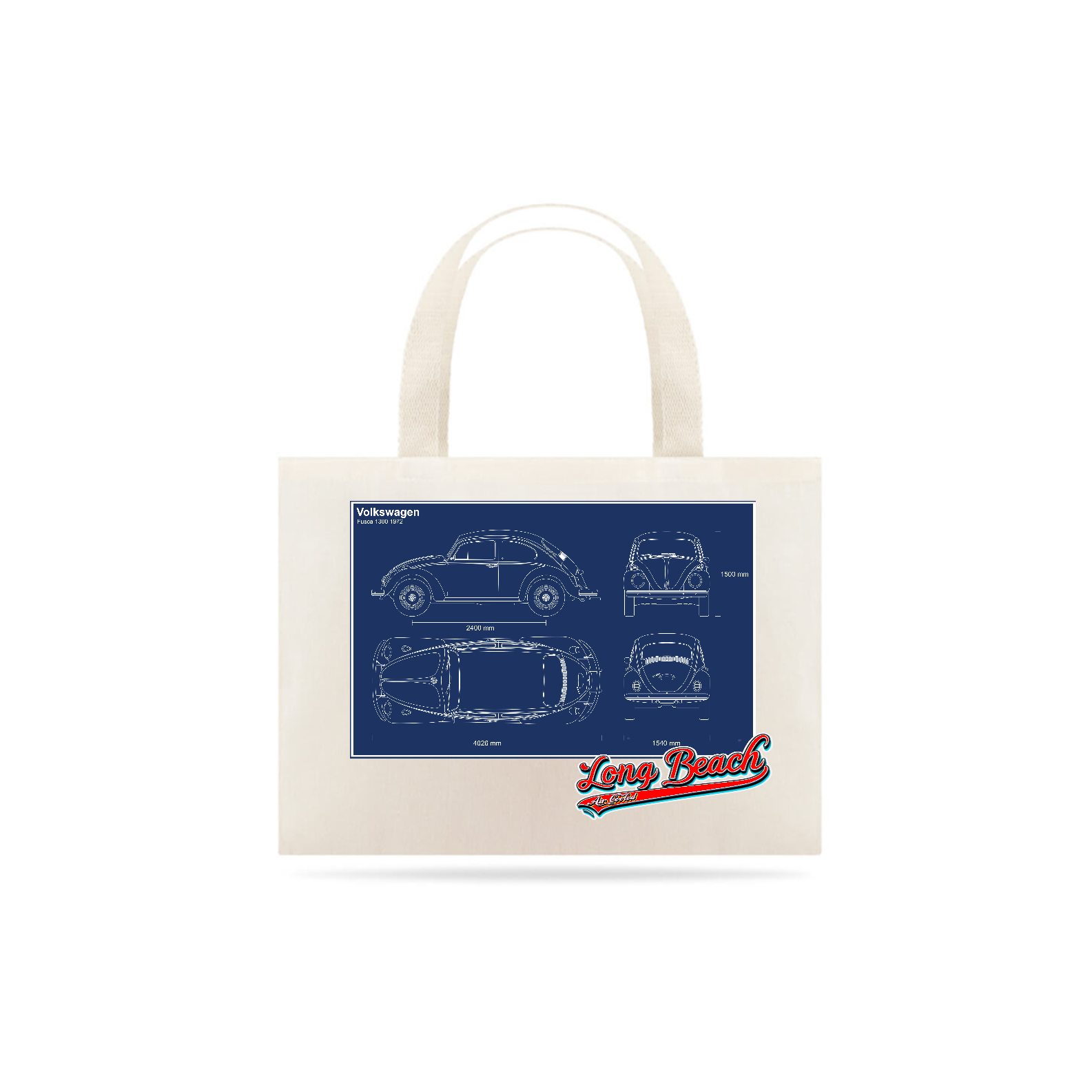 Ecobag Long Beach Formas Fusca