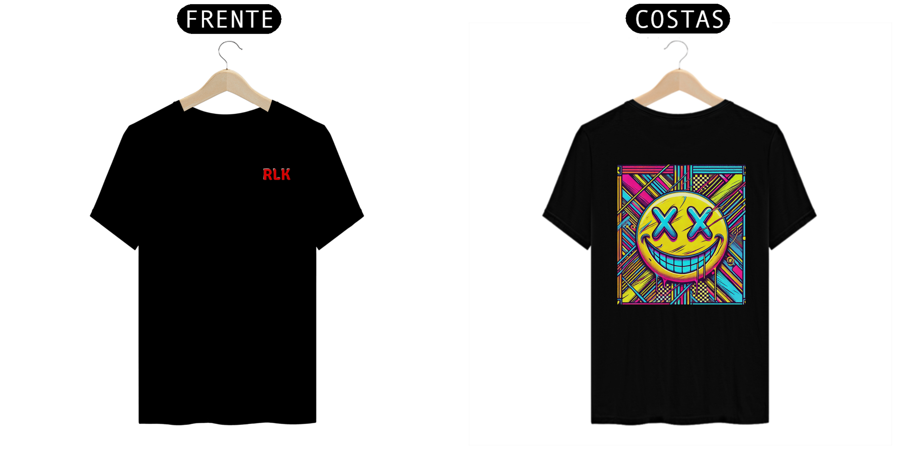 Camisa T-Shirt Quality - Smiley Chaos 