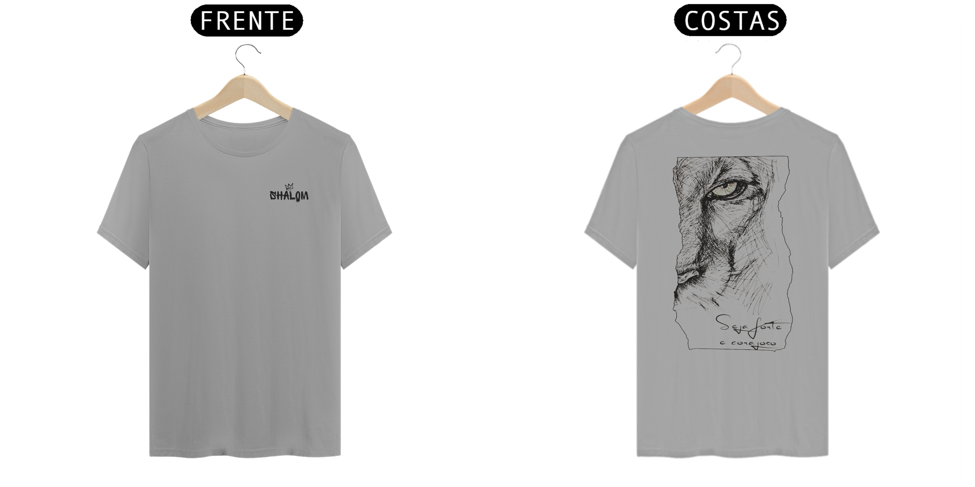 Camisa Seja forte e corajoso 01 (T-shirt Quality)