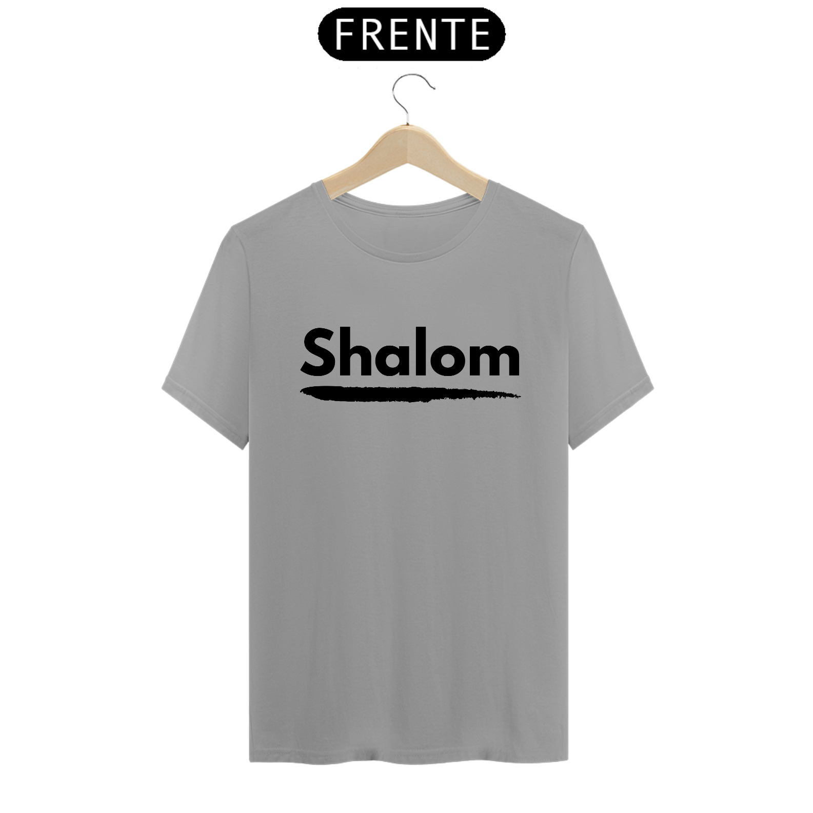 Shalom 02 Letra preta (T-shirt Quality)