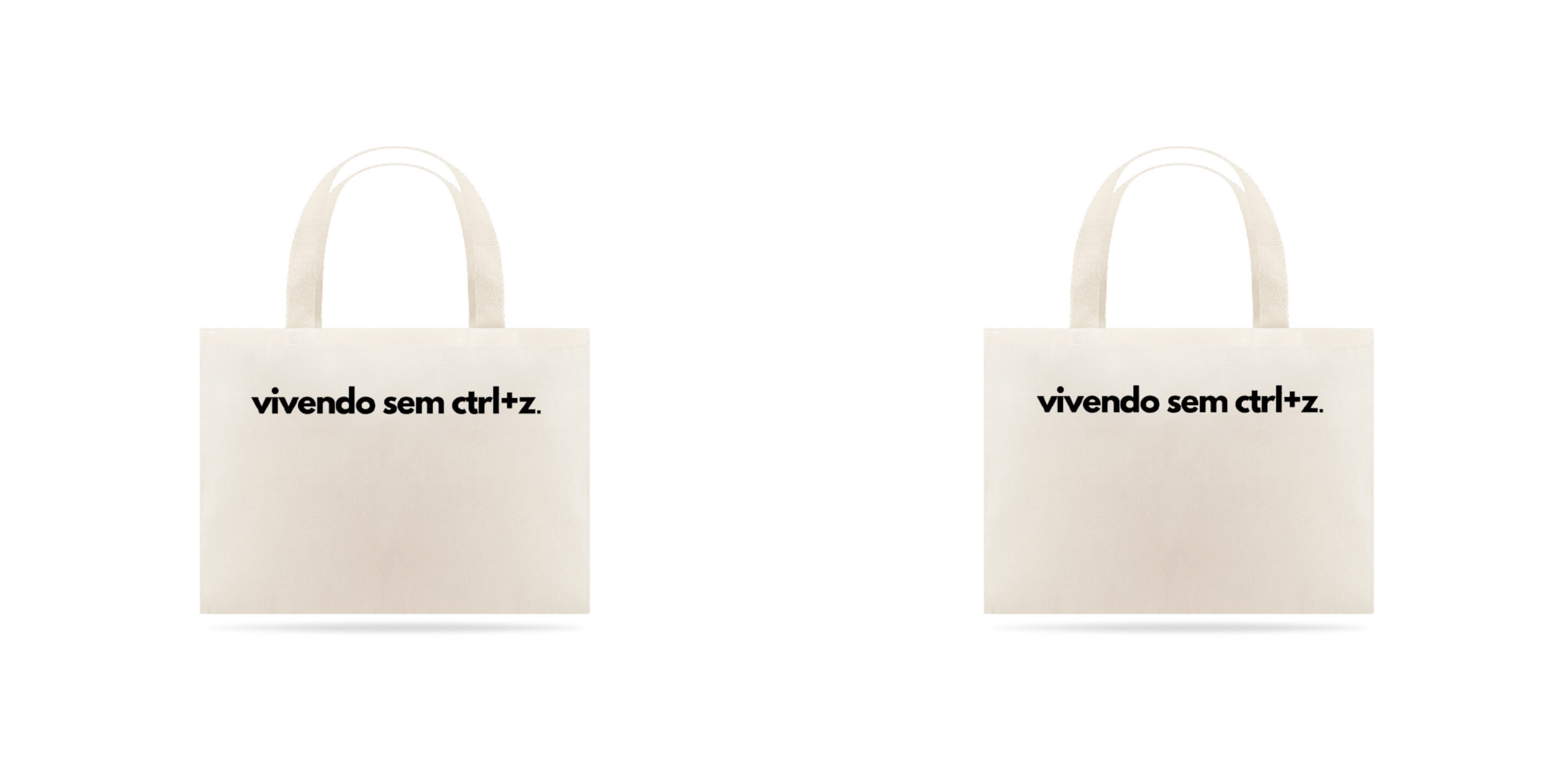 Nome do produto: VIVENDO SEM CTRL+Z - ECO BAG