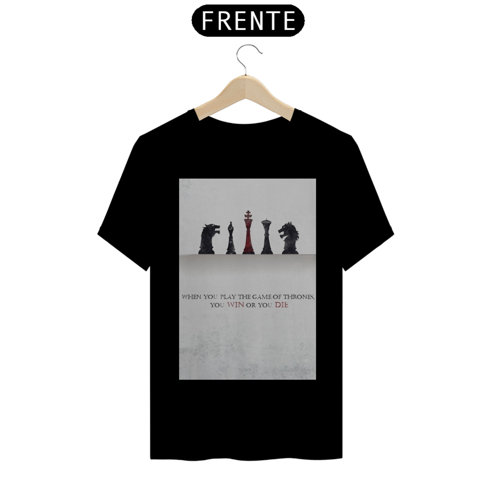 T-shirt Game Of Thrones Peças De Xadrez