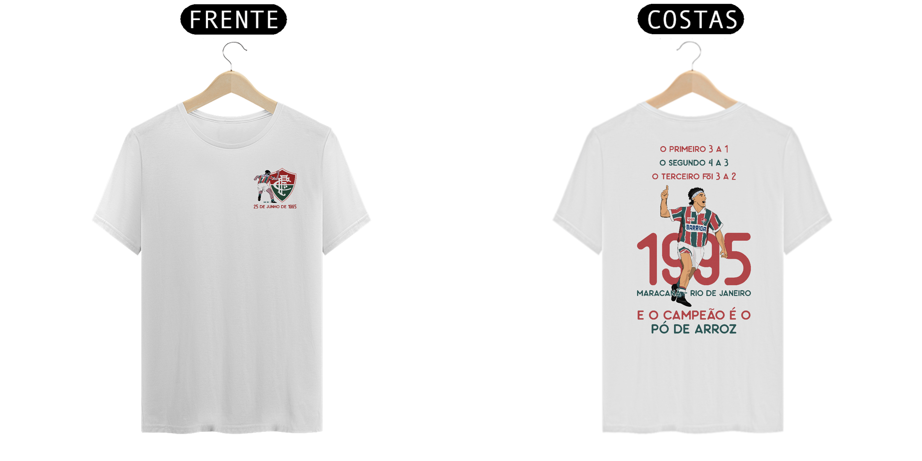 Camiseta Pó de Arroz - Fluzão