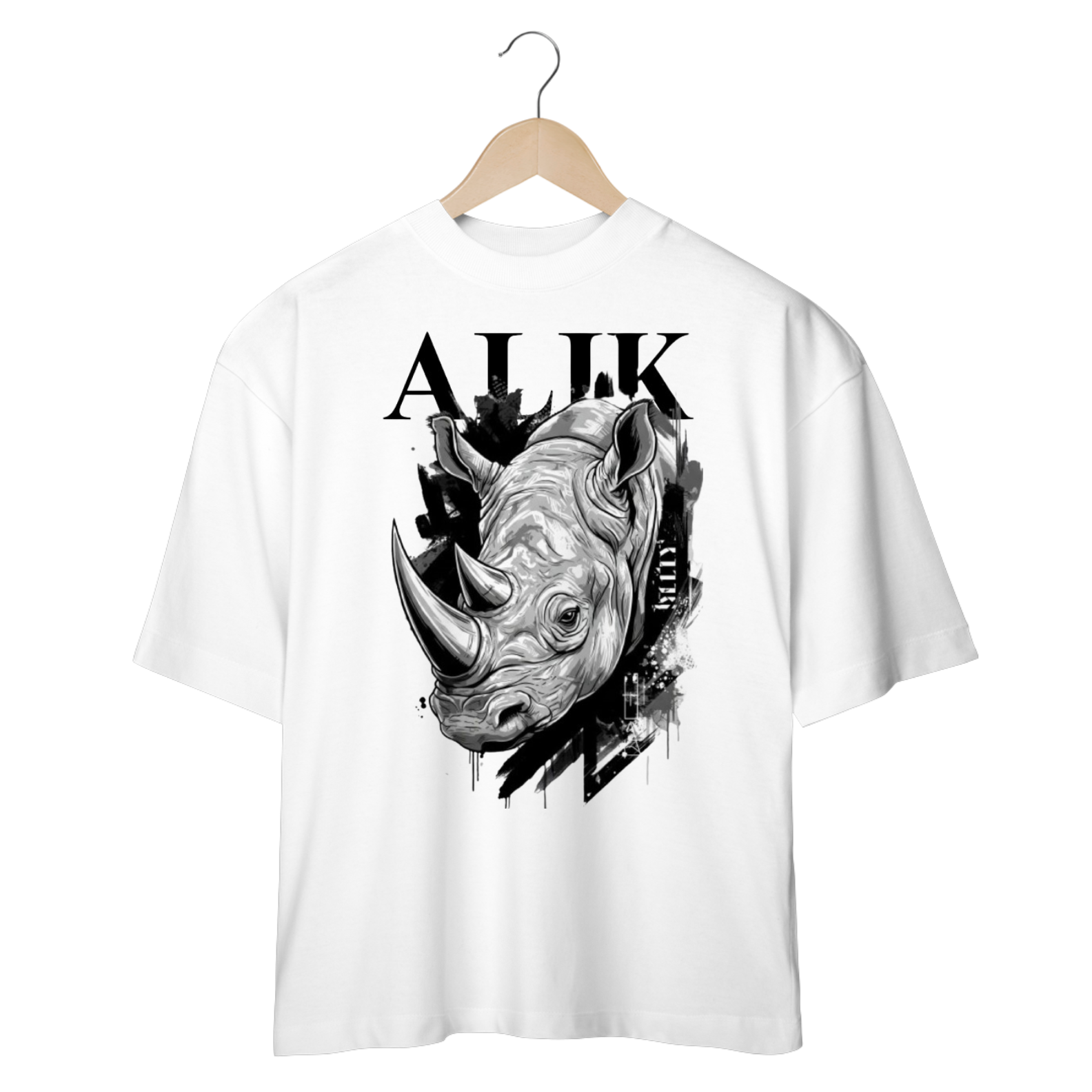 Camiseta Oversized Rinoceronte Alik