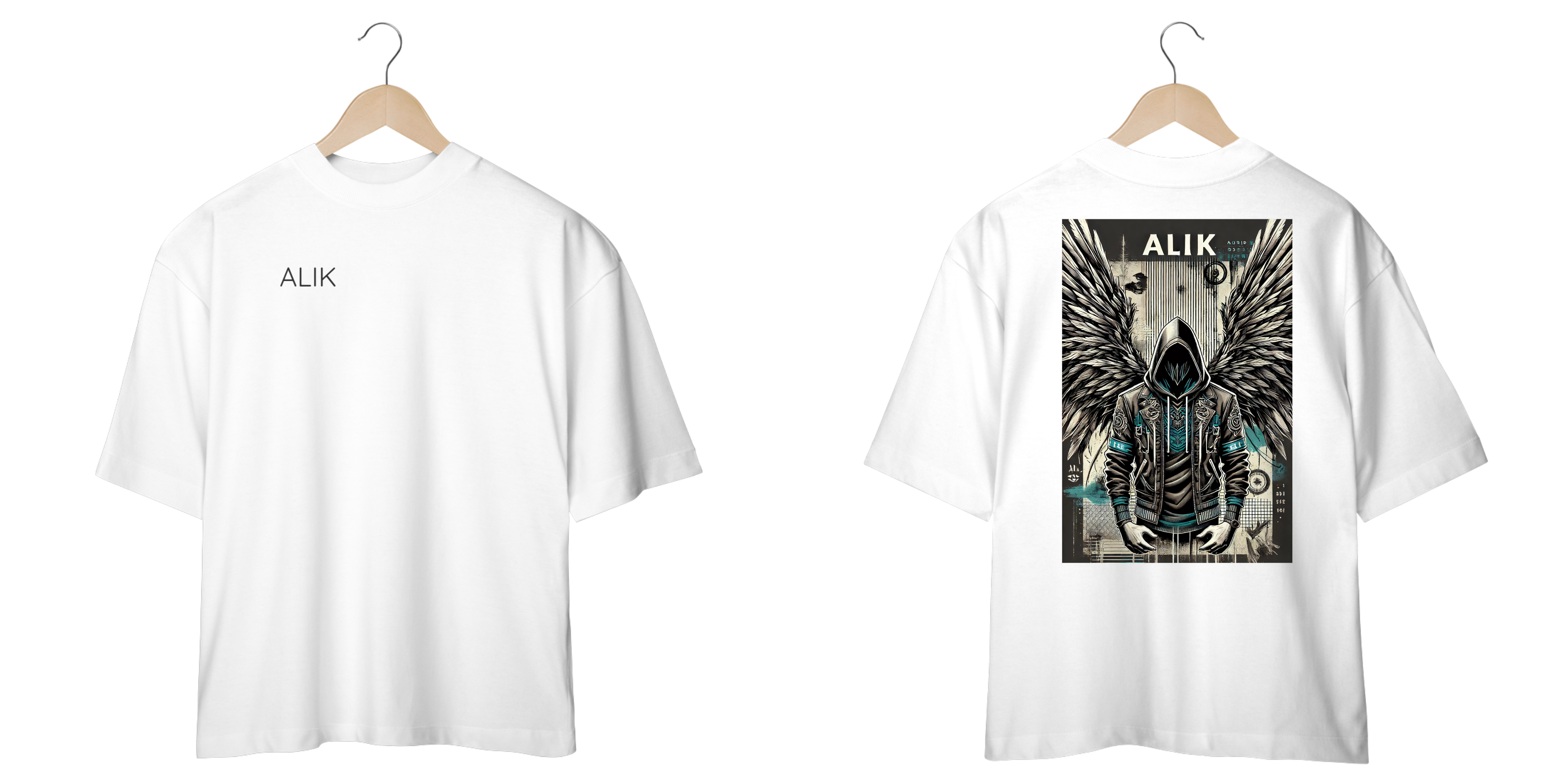 Camiseta Oversized Dark Angel Alik