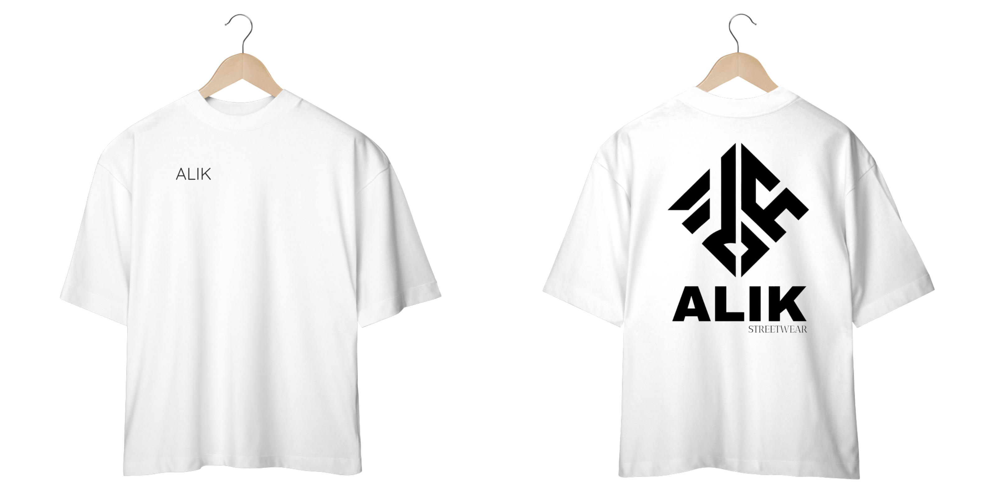 Camiseta Oversized Cubo costas Alik