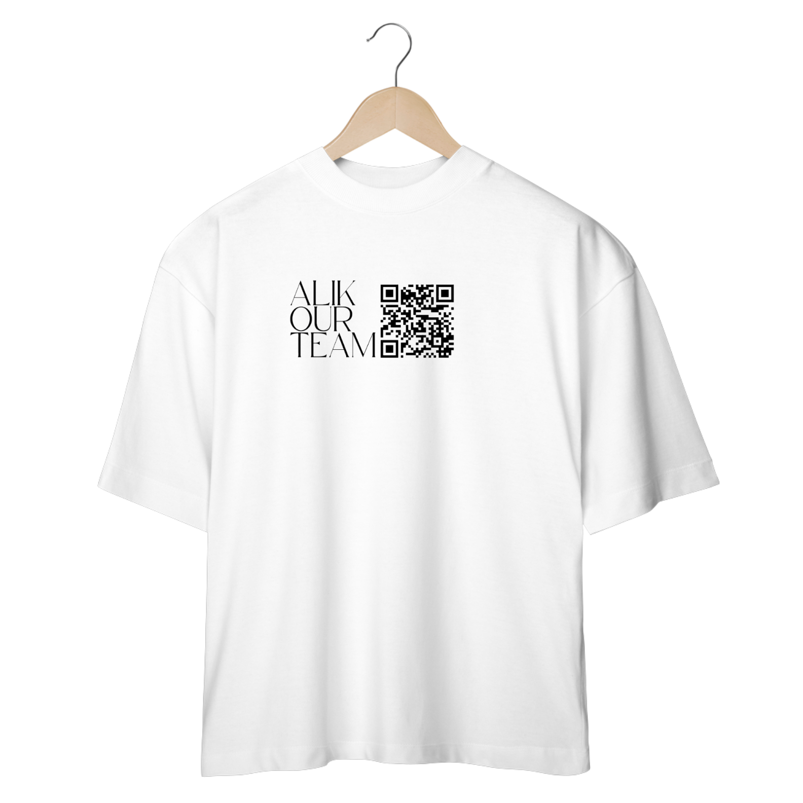 Camiseta Oversized QRCode Alik
