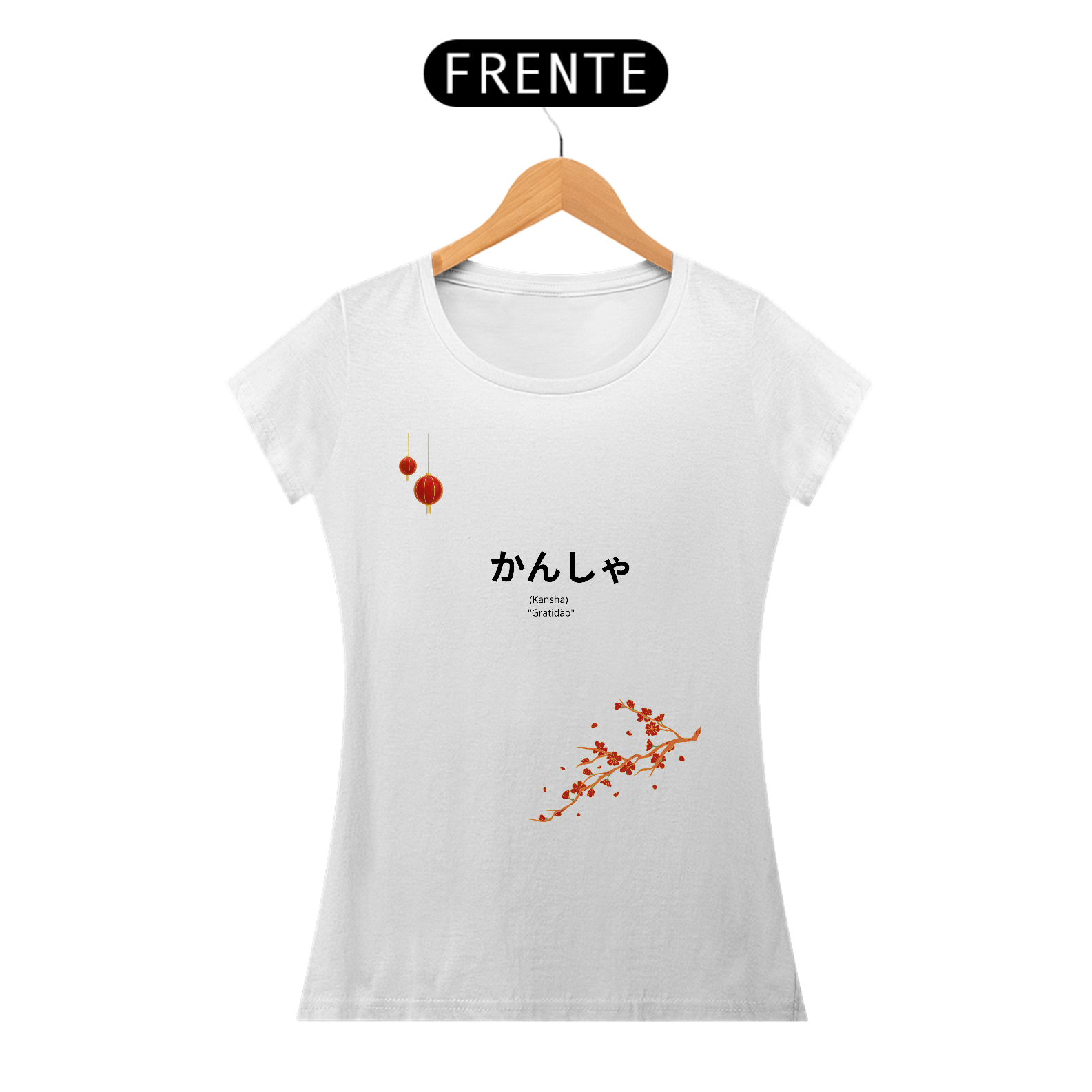 Nome do produto: Camiseta Feminina Baby Look - Motivacional Oriental