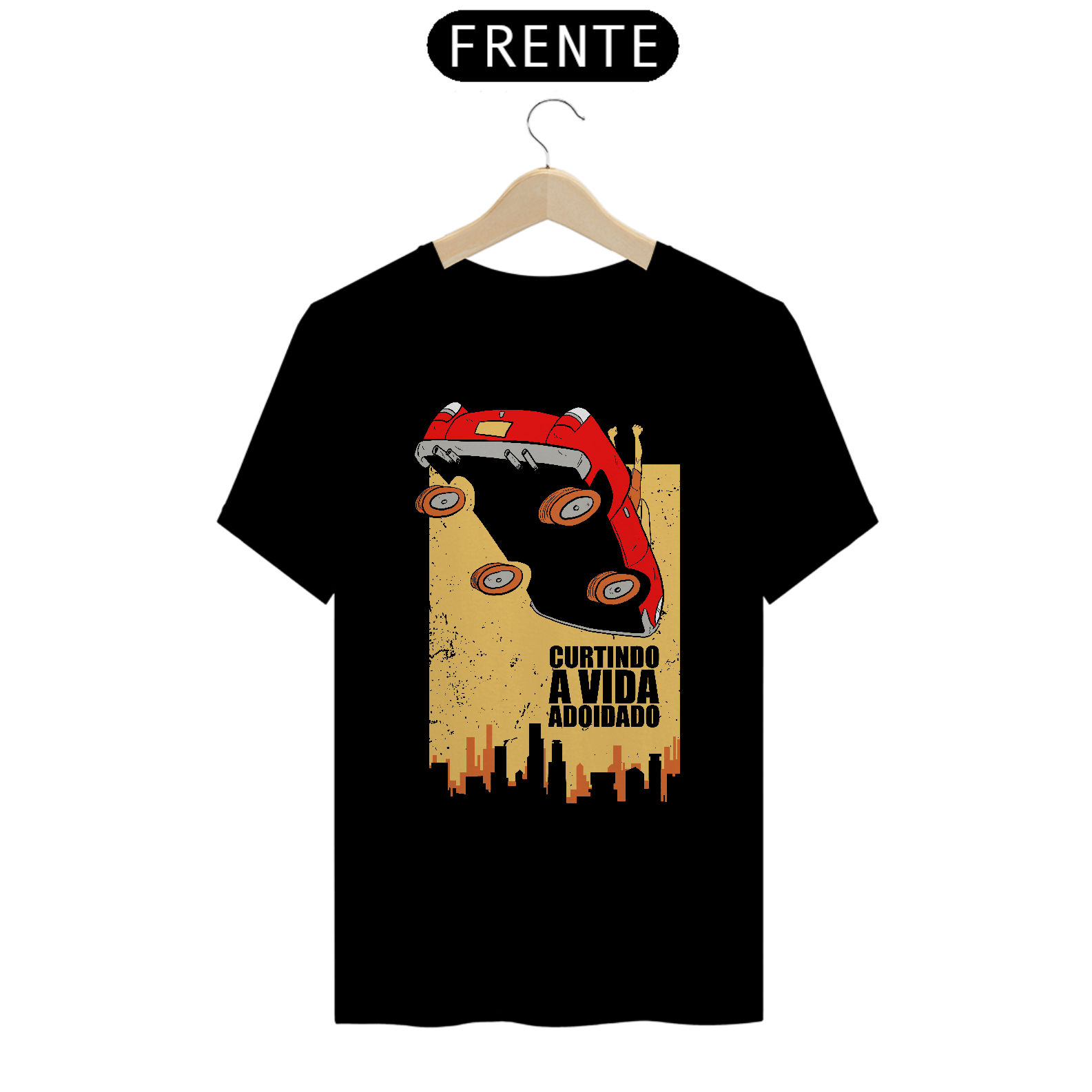 Camiseta Curtindo a Vida Adoidado - O Voo da Ferrari