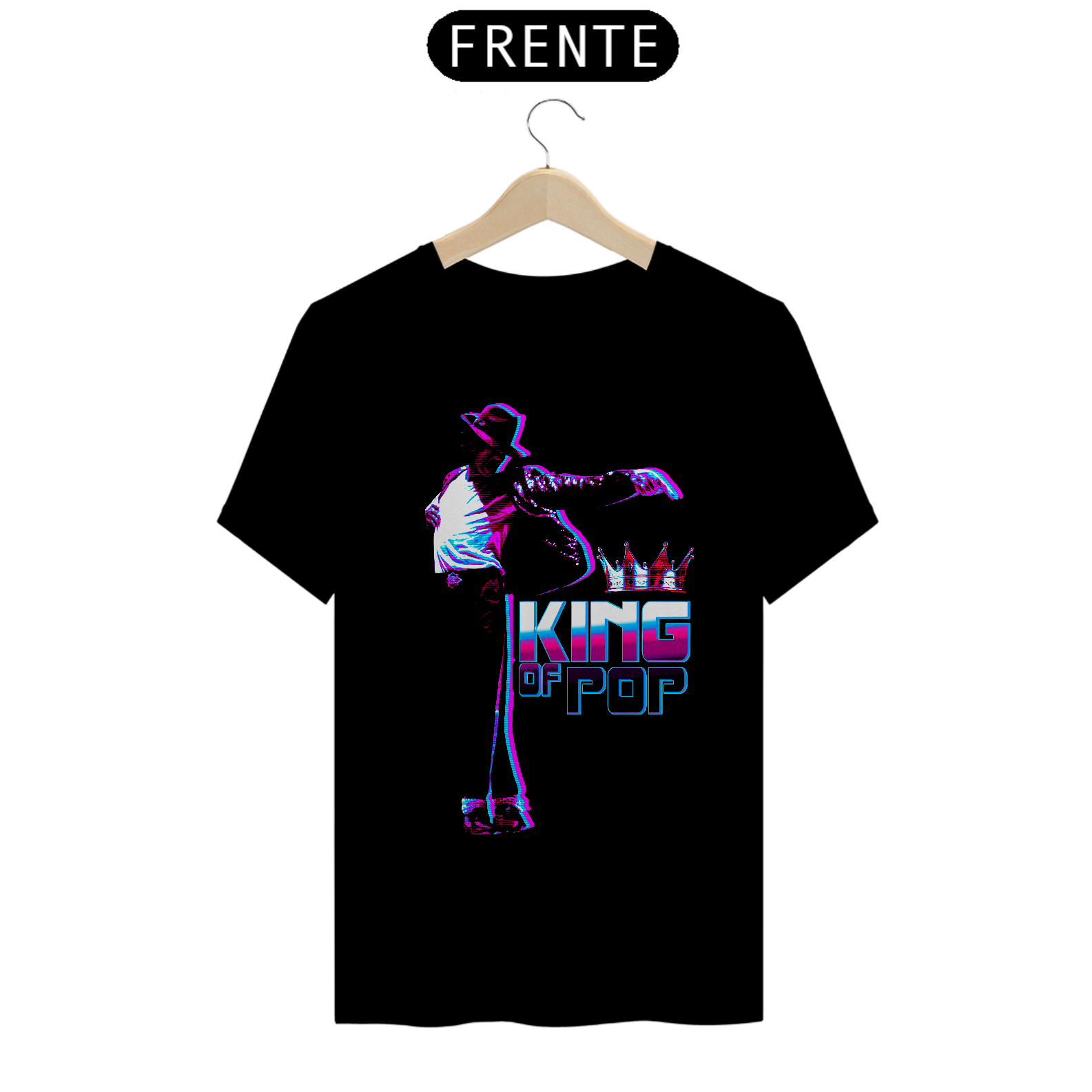 T-Shirt Quality Camiseta Michael Jackson - King of Pop em Happy