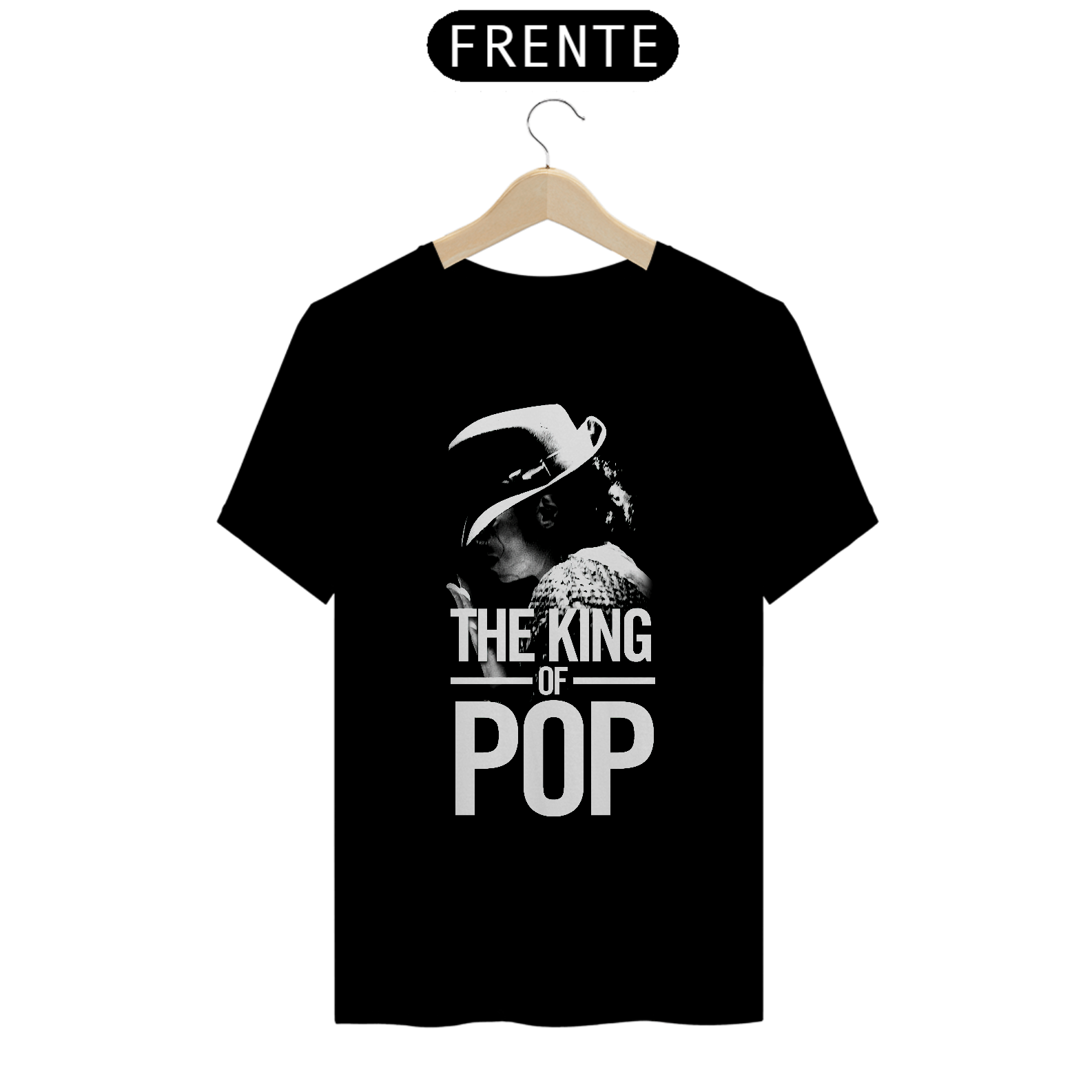 T-Shirt Quality Camiseta Michael Jackson - King of Pop III em