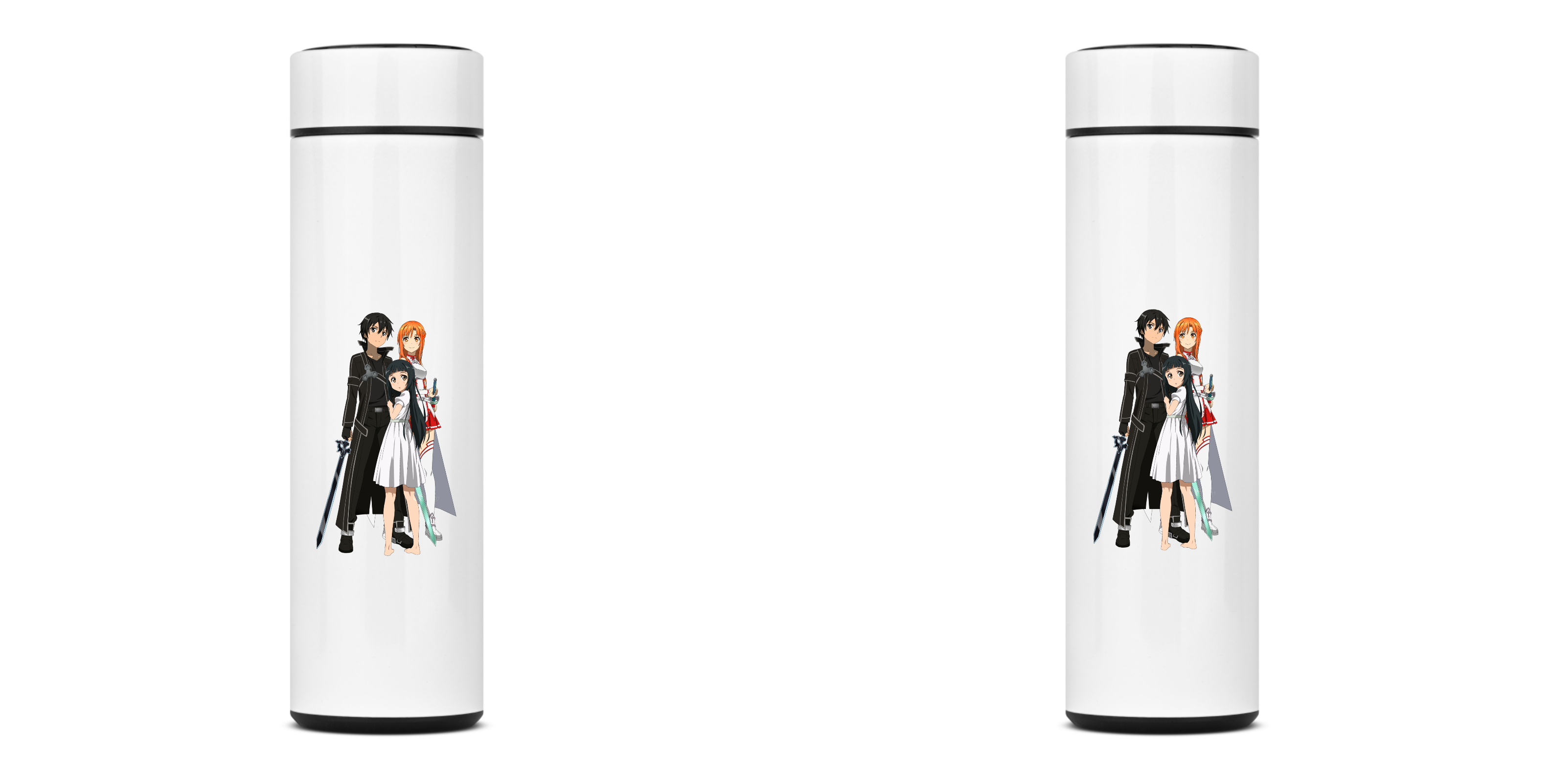 Garrafa Térmica Sword Art Online - Kirito, Asuna, Yui