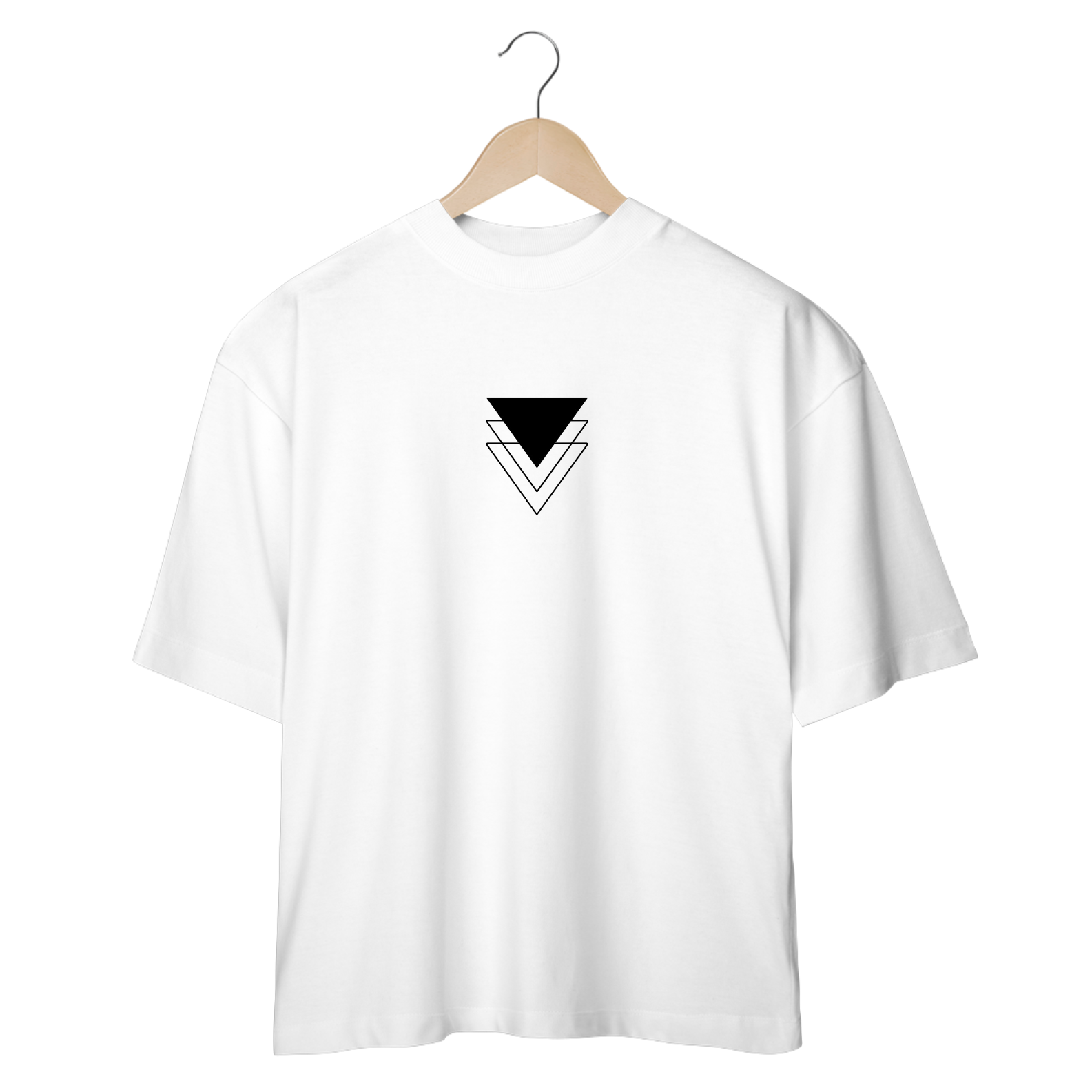 T-SHIRT OVERSIZED BÁSICA COM LOGO