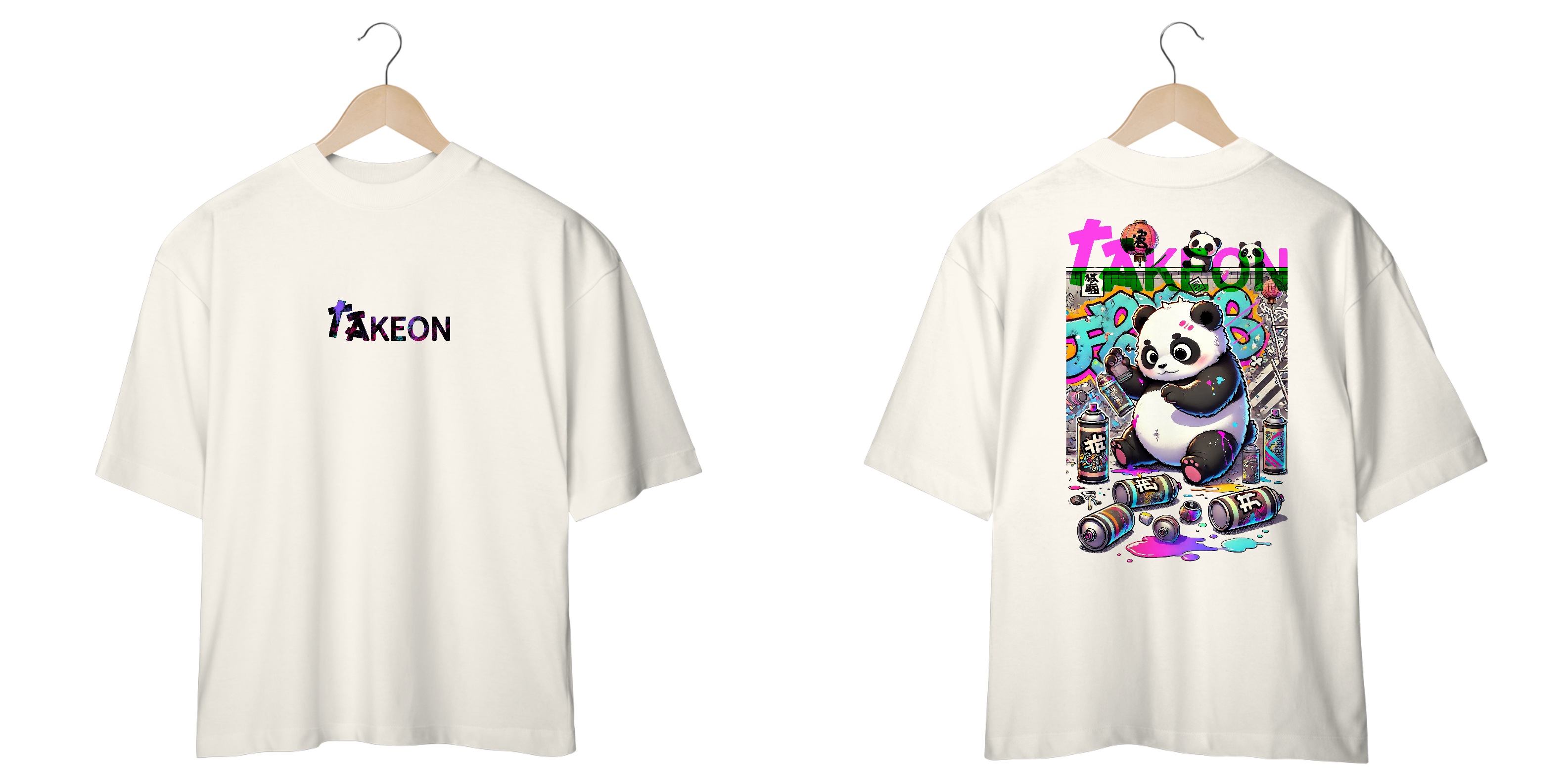 Oversized Panda Sprayed 