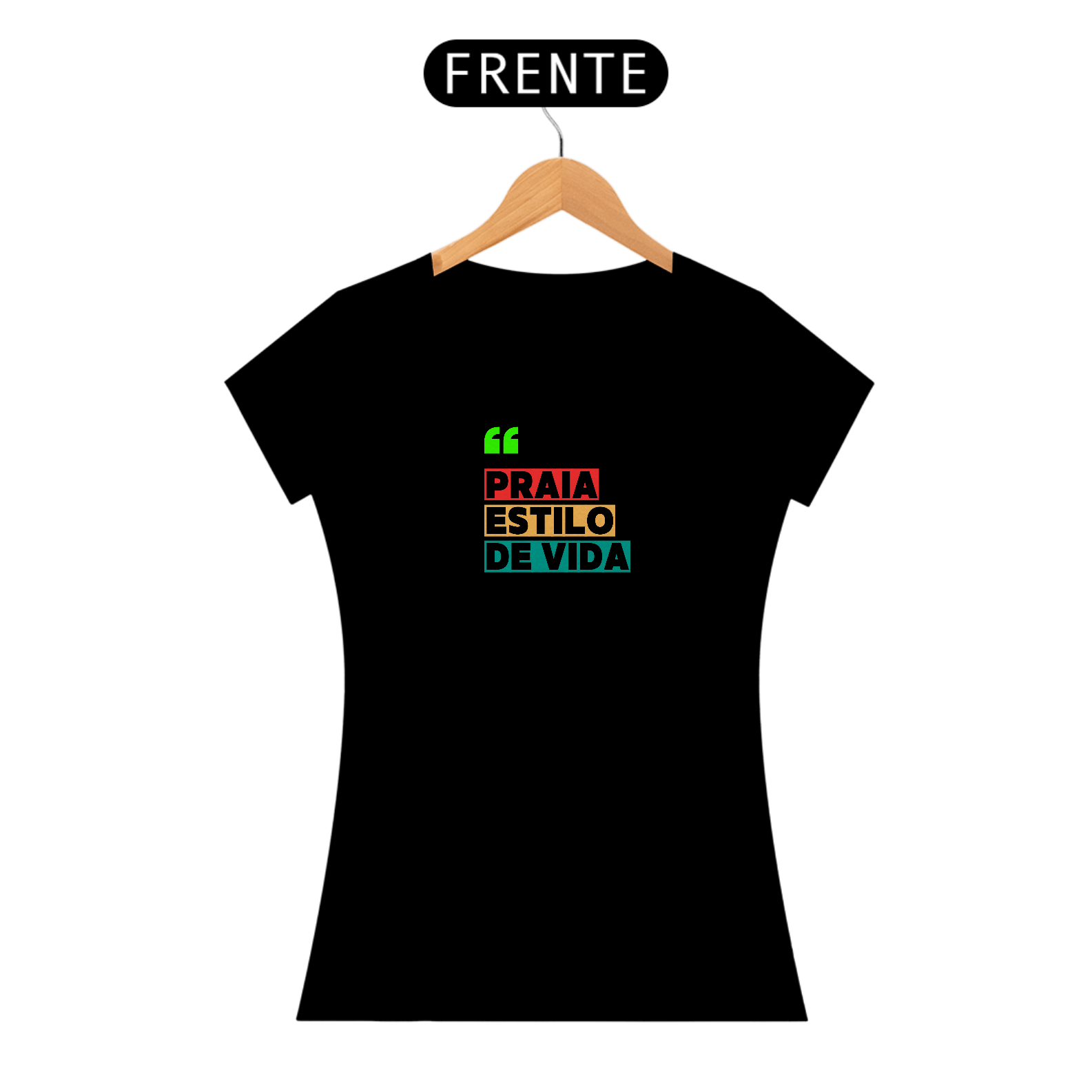 CAMISETA FEMININA PRAIA ESTILO