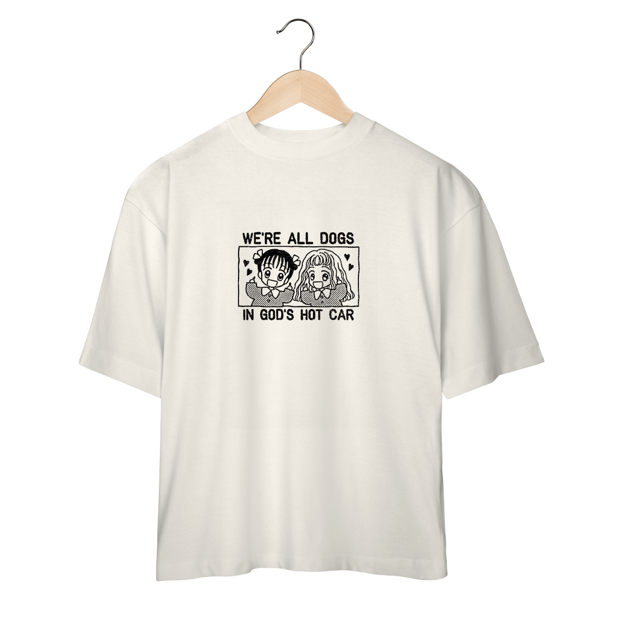 Camiseta Oversized Dogs in God