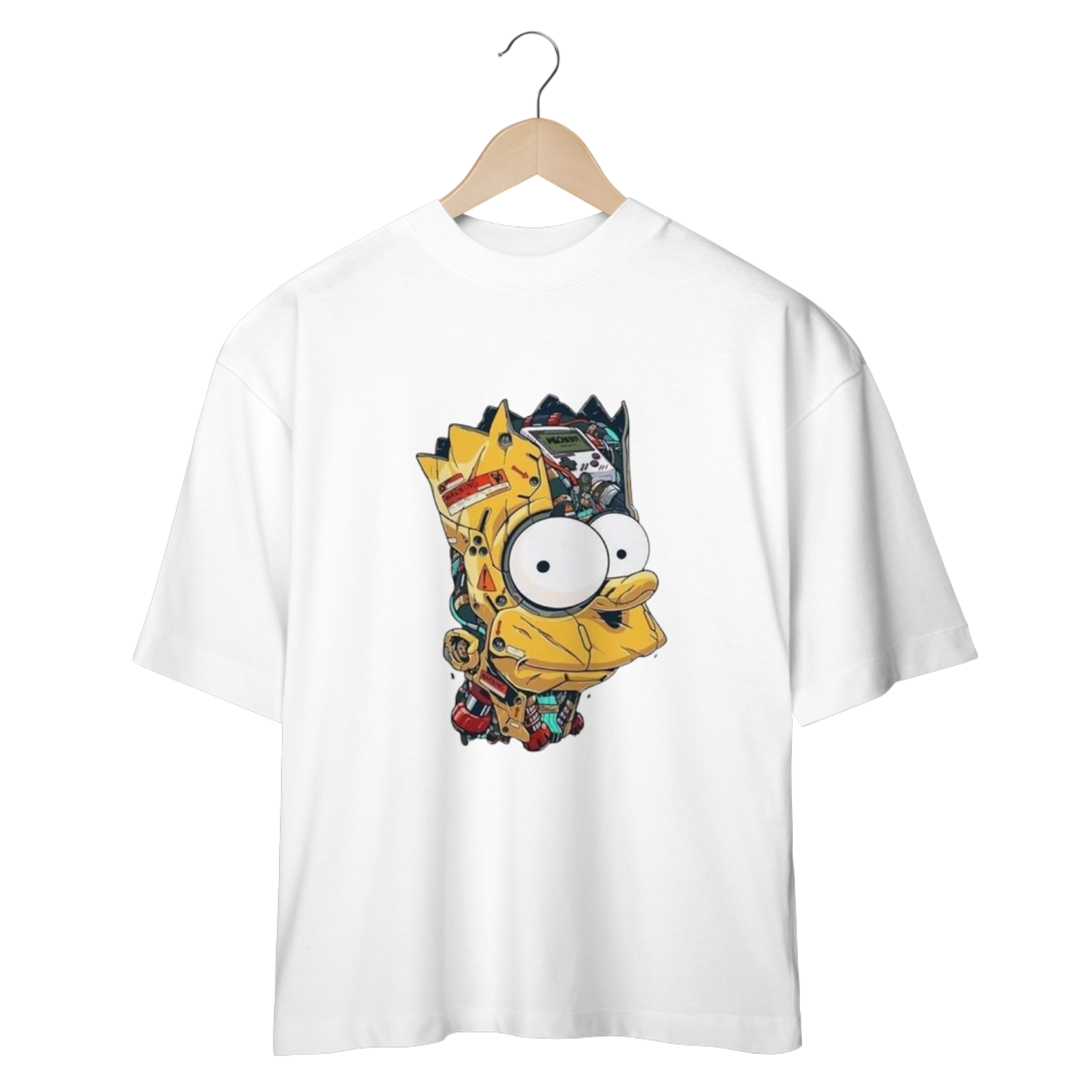 camiseta oversized bart simpson