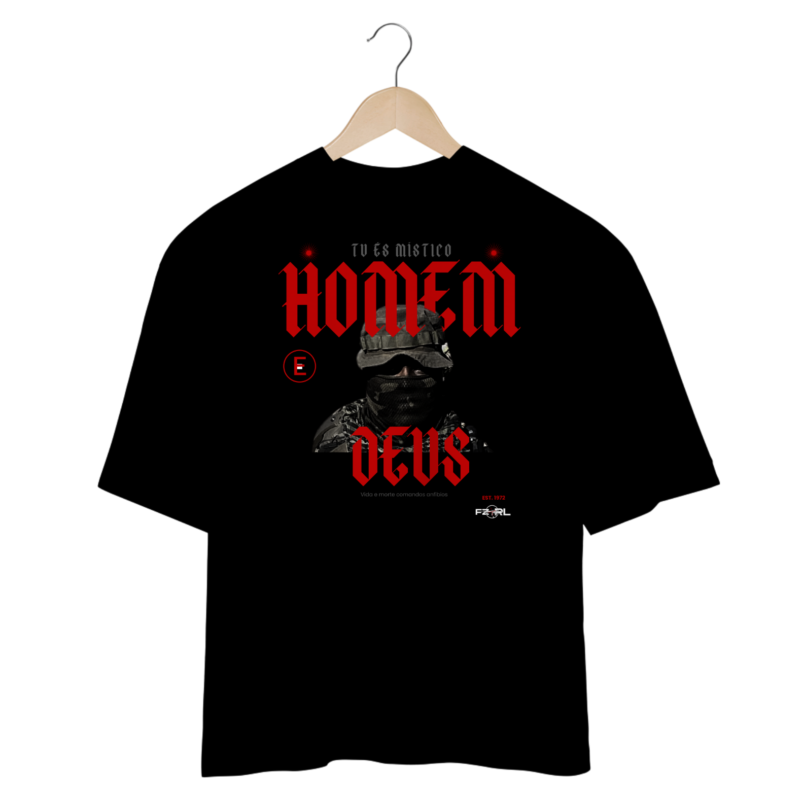 Camiseta Oversized comandos 