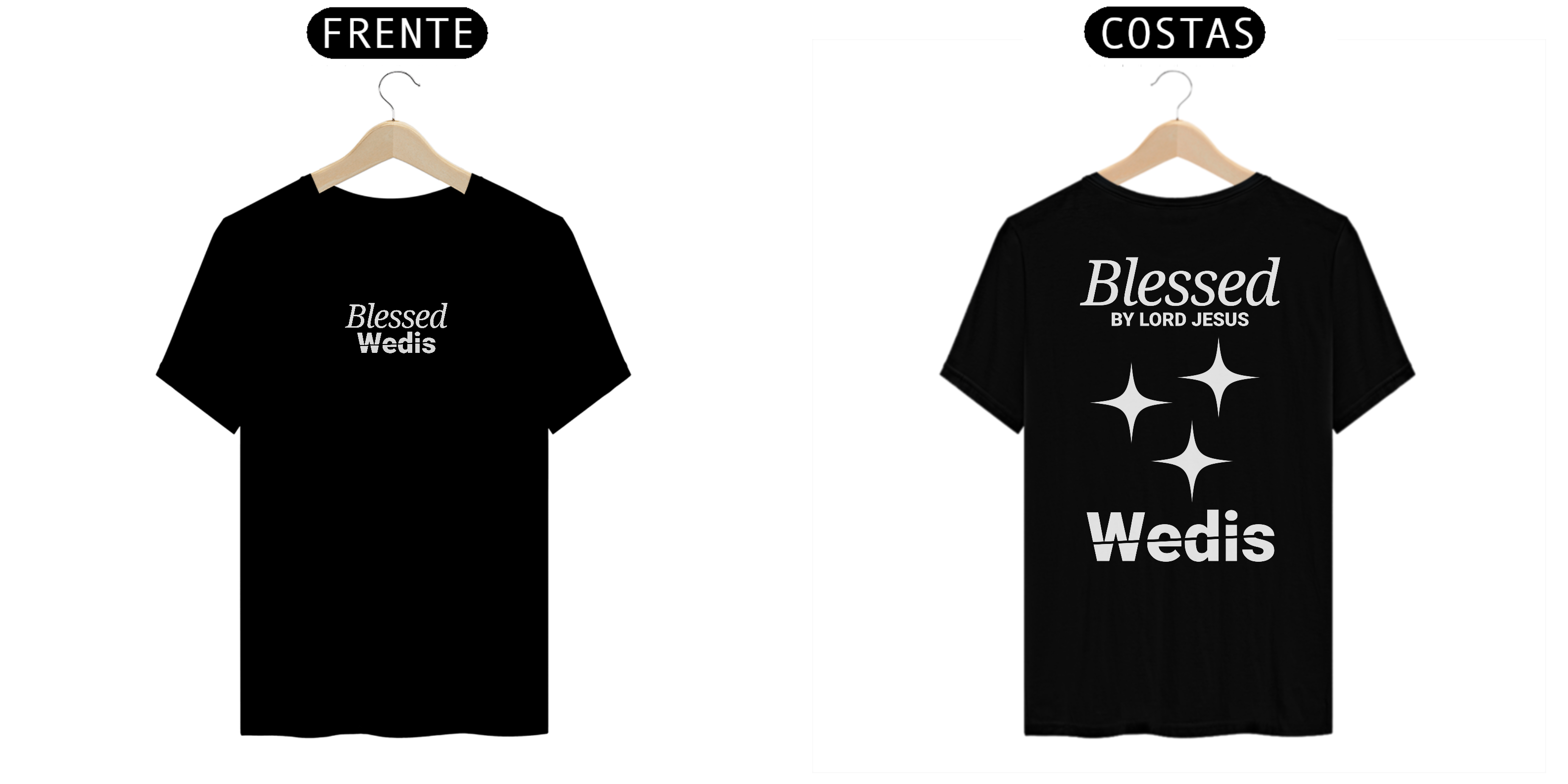 Camiseta Wedis Blessed (Frente Verso)