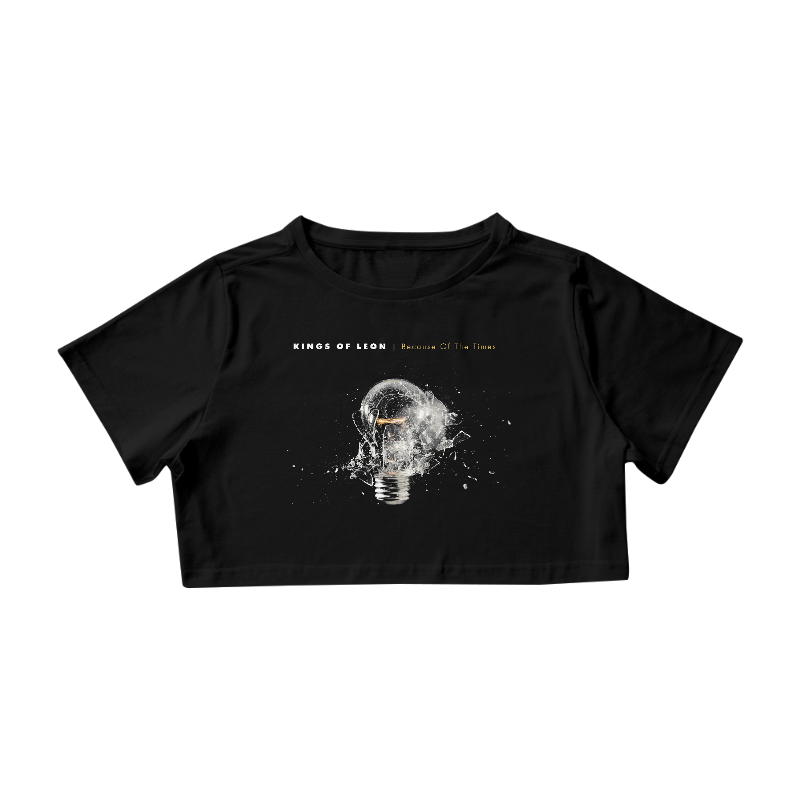 Camisa Cropped Kings Of Leon - Because Of The Times - Coleção Rock